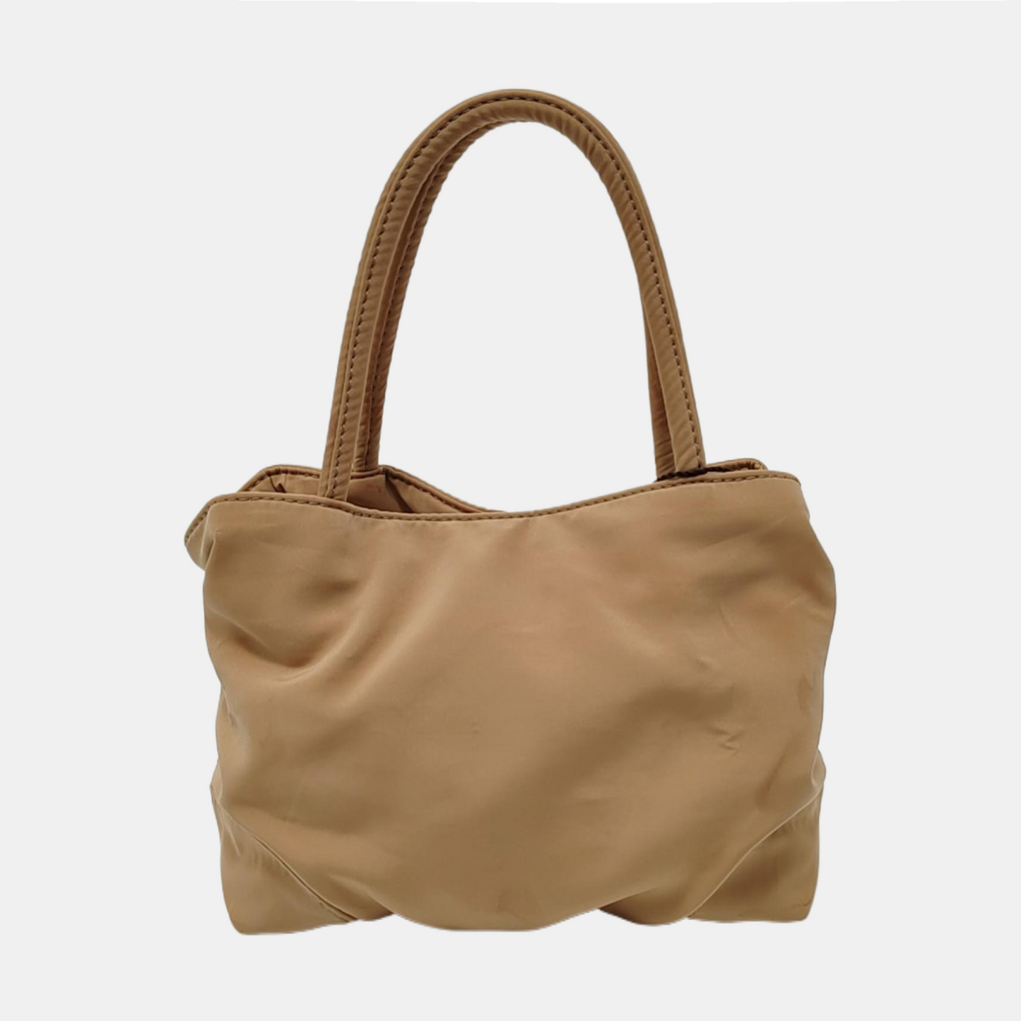 BOTTEGA VENETA Tote bag Khaki Nylon Quilted Handbag Golden hardware-(SKU)-954647778