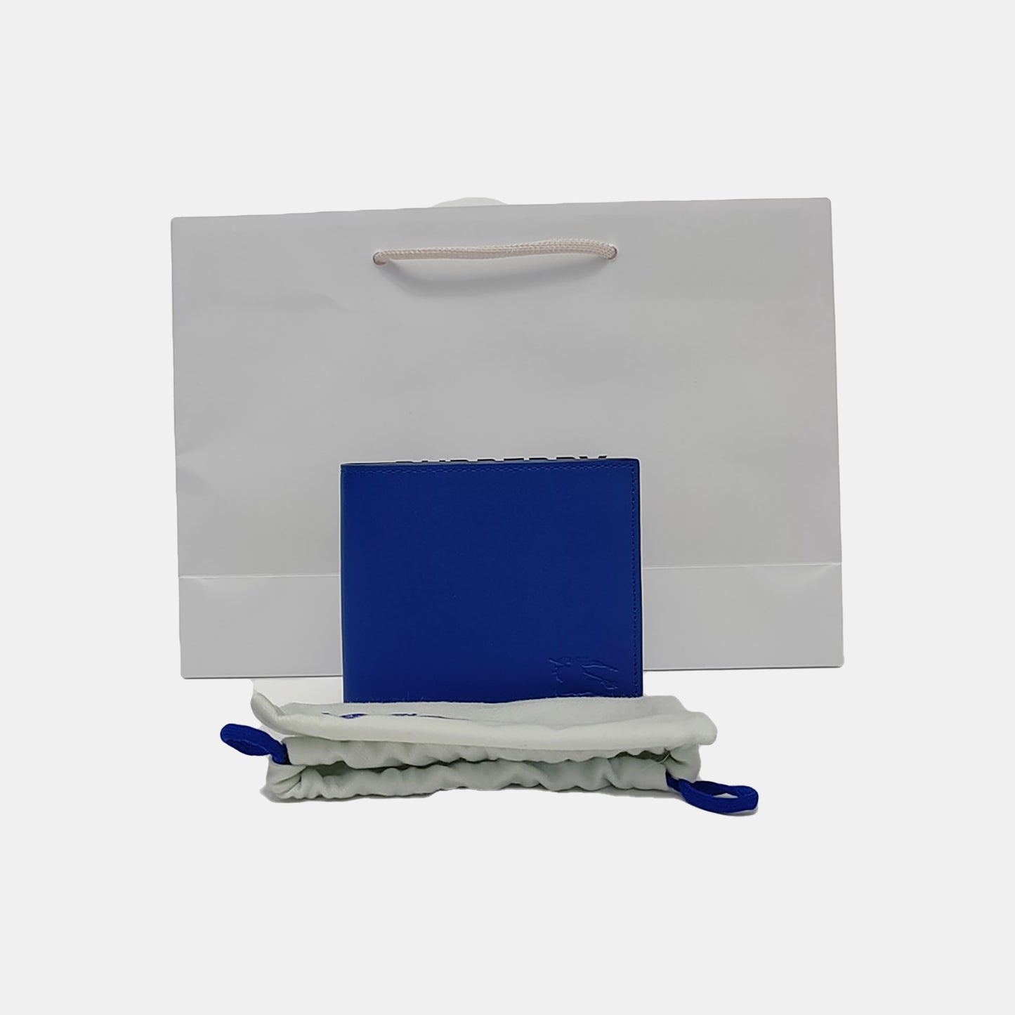 BURBERRY Blue Leather Wallet-(SKU)-954867784