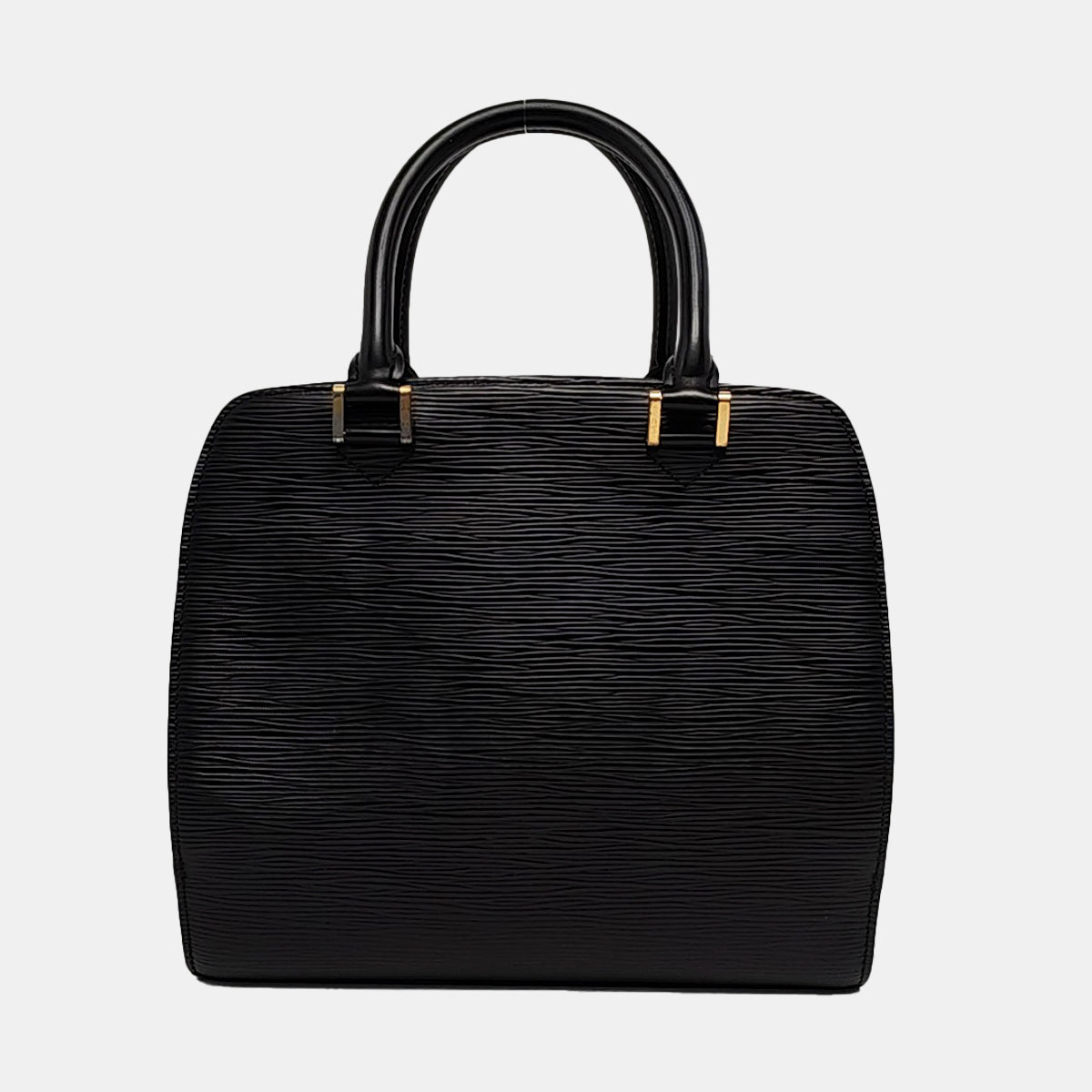 LOUIS VUITTON PONNEUF Small size BlackEPI牛皮水波纹Handheld包 Golden hardware Vintage model-(SKU)-955324453
