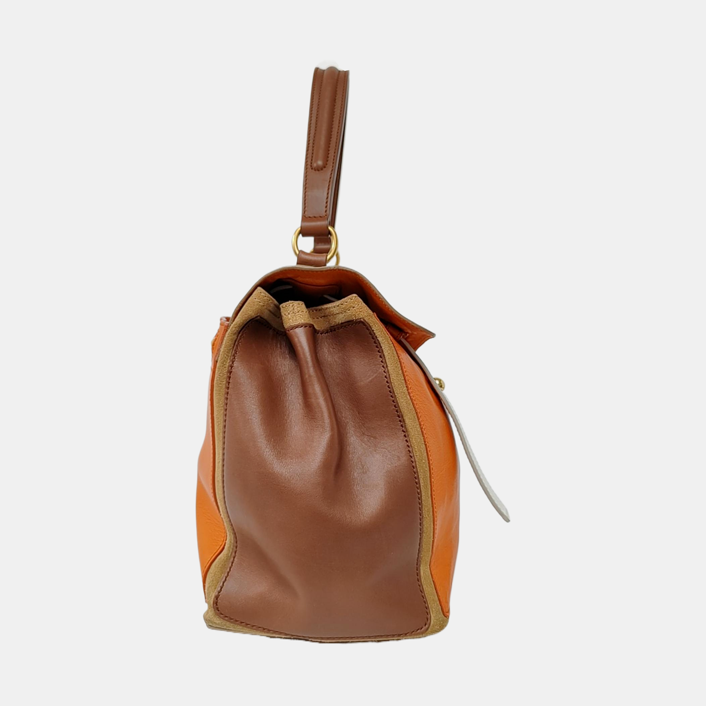 YSL MUSE TWO Multicolor Cowhide Single Shoulder Bag Tote Golden hardware-(SKU)-955589540