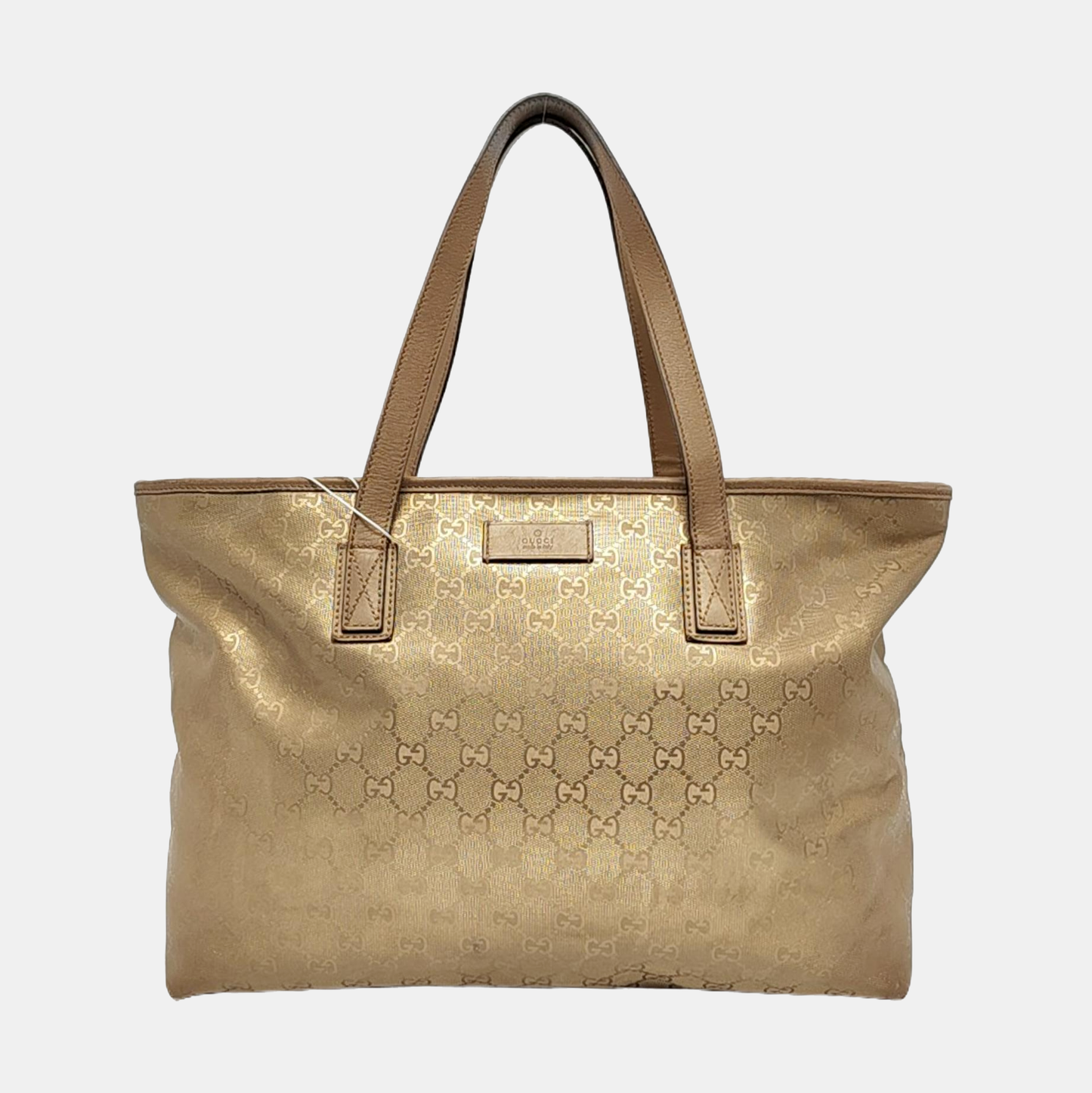 GUCCI GG Imprime Golden Coated Canvas Monogram Single Shoulder Bag Golden hardware-(SKU)-956434937
