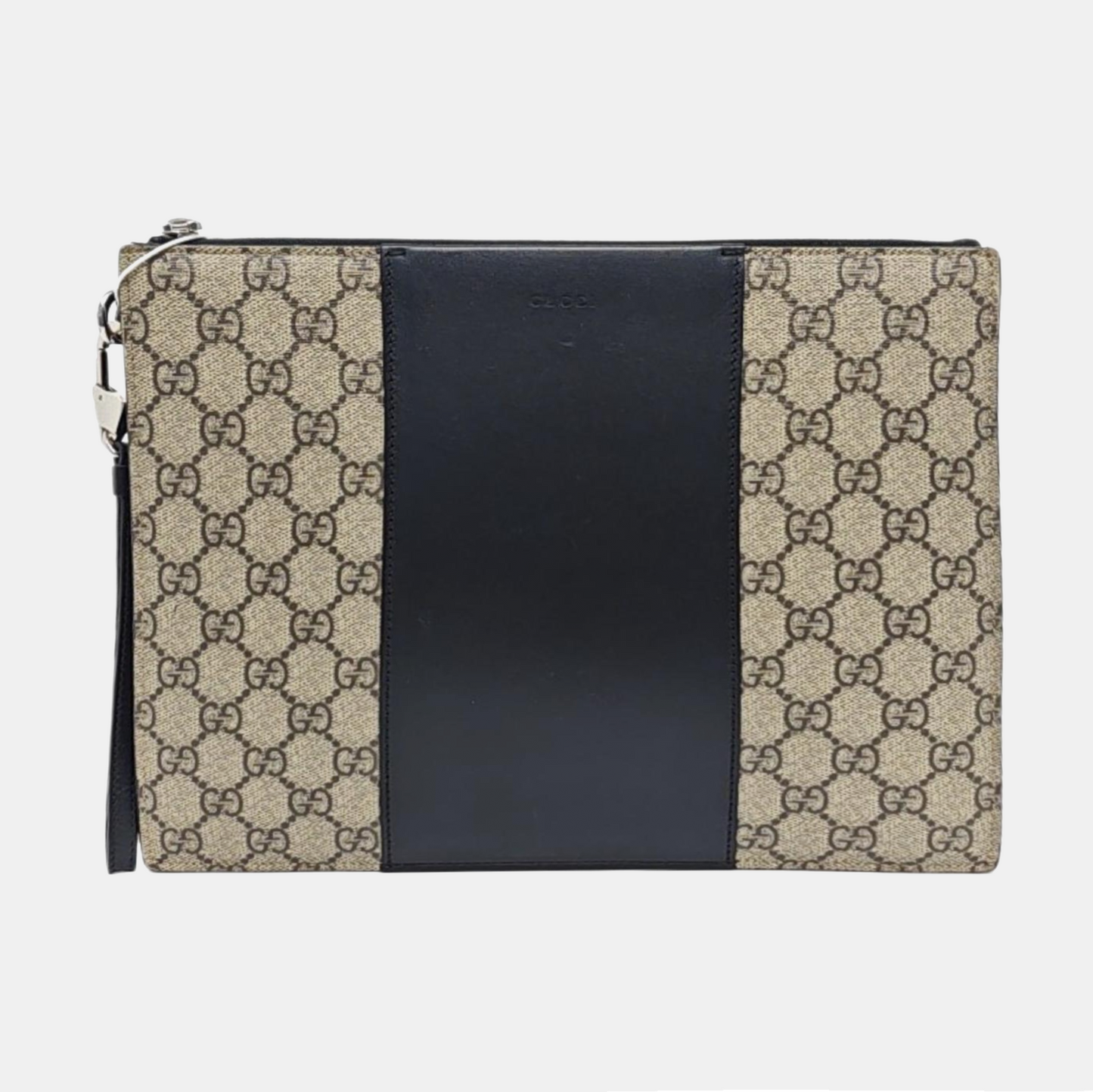 GUCCI Beige Coated Canvas Vintage Handbag Silver Hardware-(SKU)-956350936