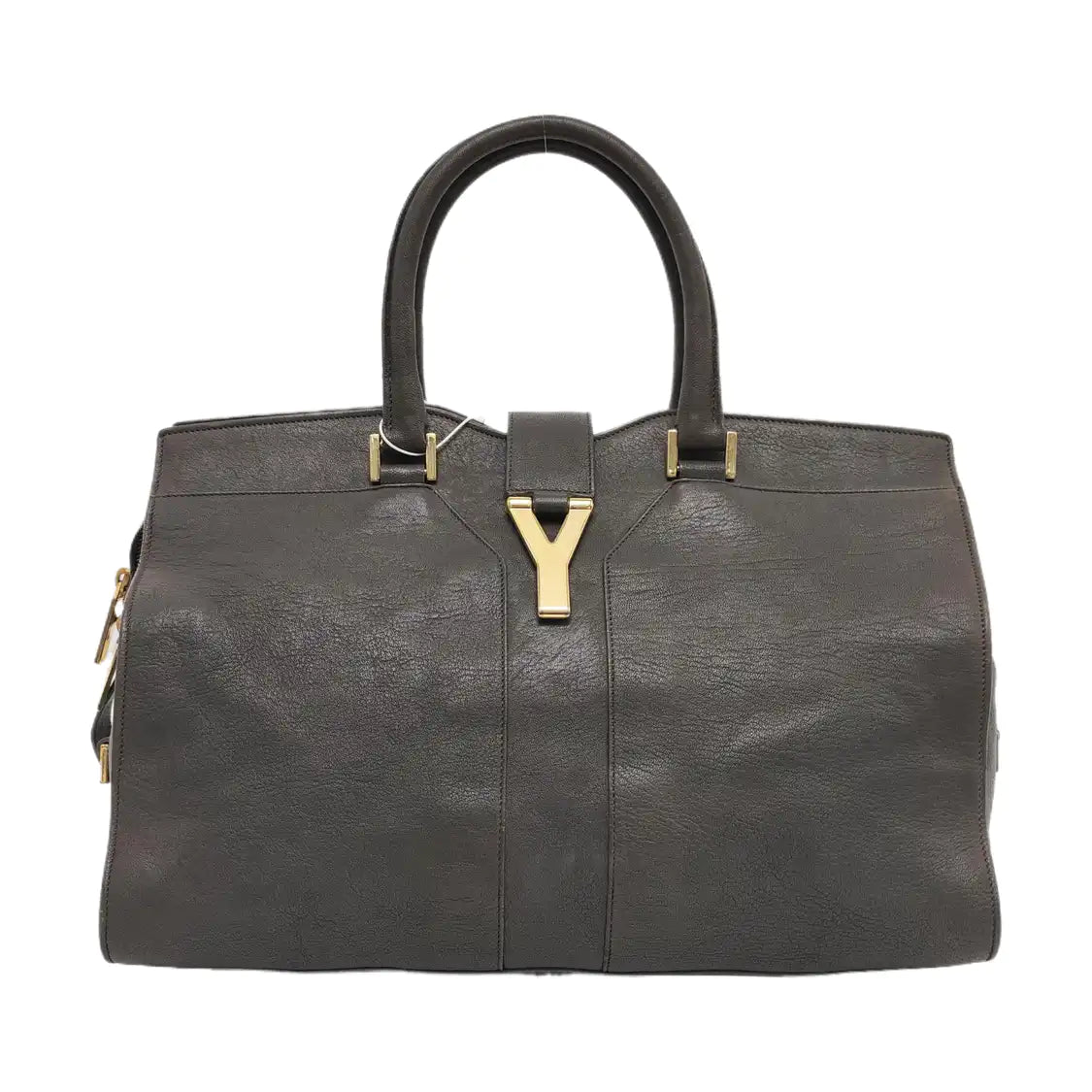 YSL CHYC Y LIGNE Medium size Dark gray cowhide handbag Golden hardware-(SKU)-956448183