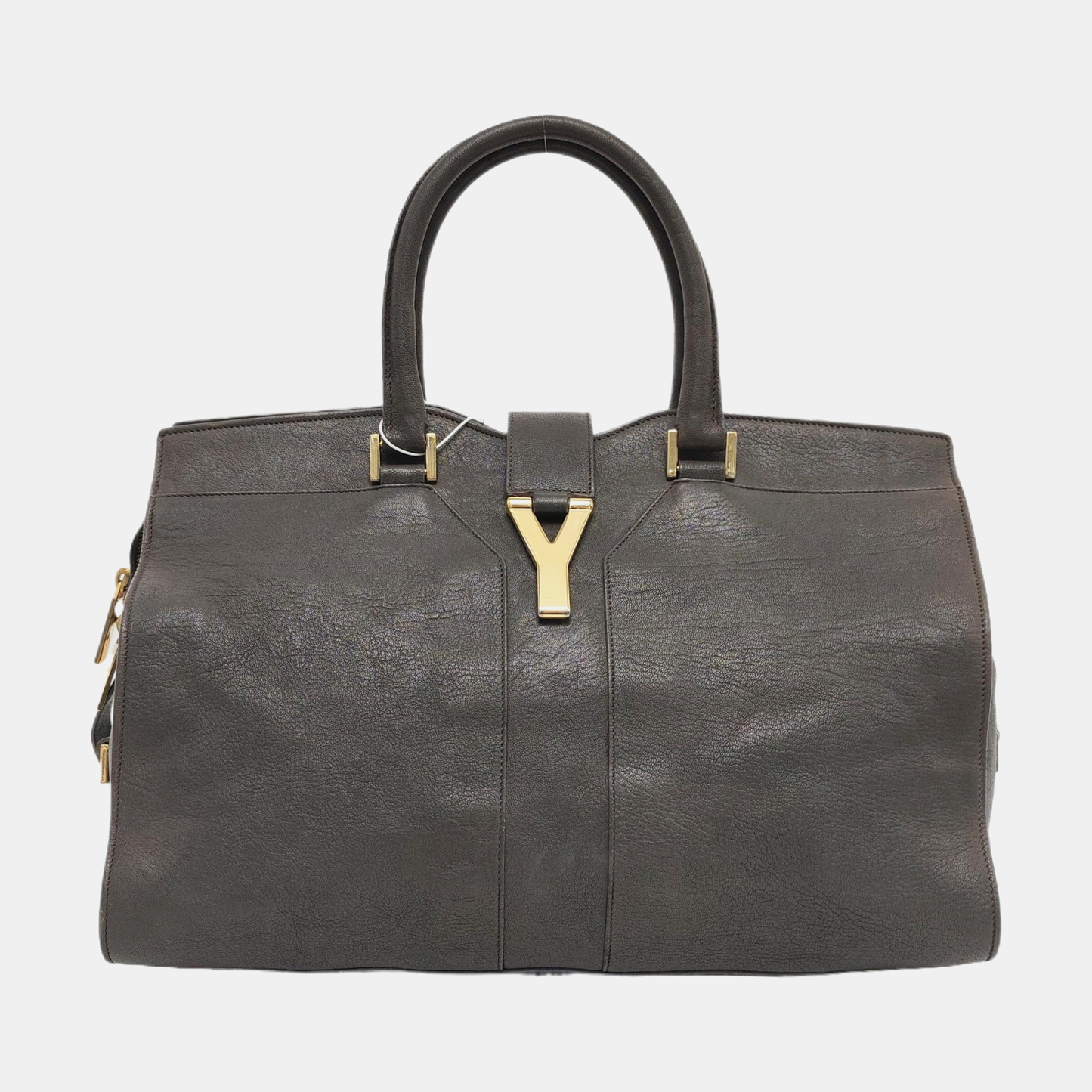 YSL CHYC Y LIGNE Medium size Dark gray cowhide handbag Golden hardware-(SKU)-956448183