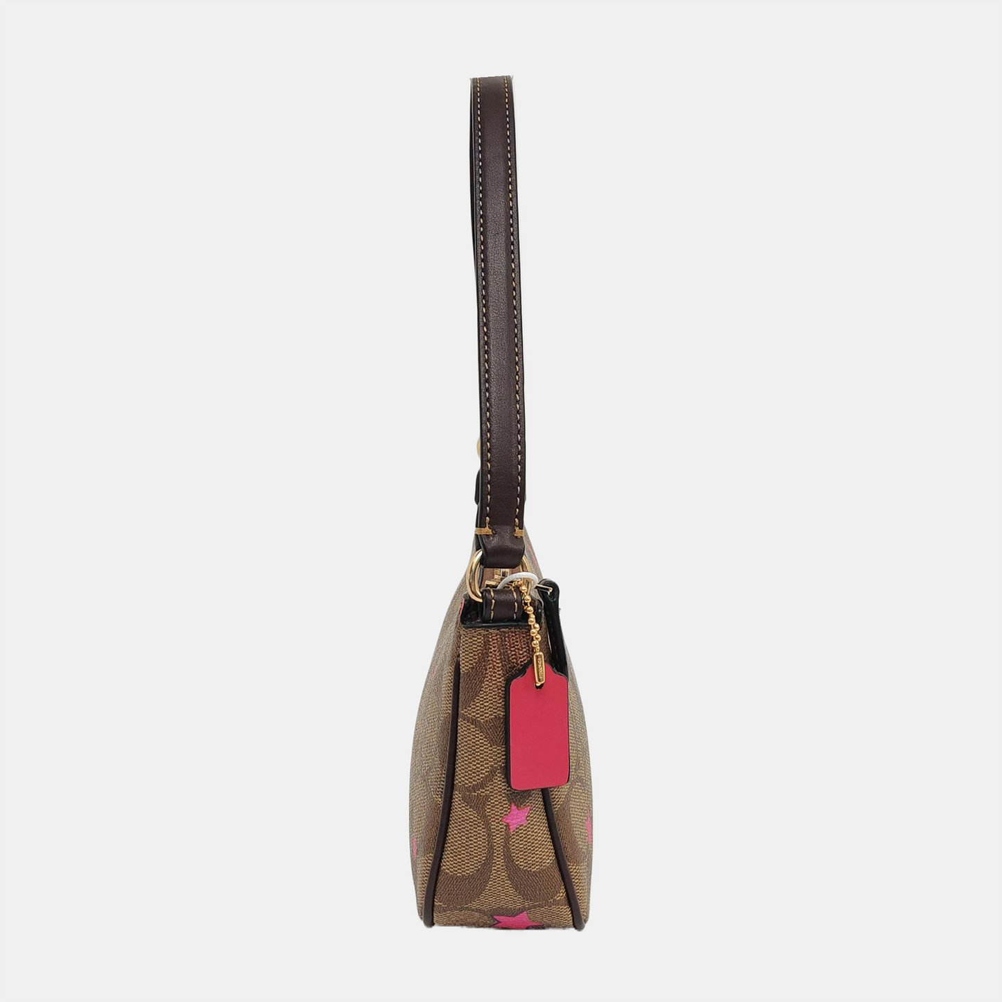 COACH NOLITA Brown Coated Canvas Monogram Tote Bag Golden hardware-(SKU)-933372842