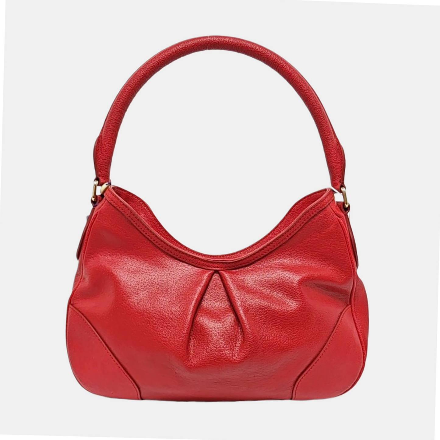 BURBERRY Bartow Medium size Red Cowhide Handbag Shoulder Bag Golden hardware-(SKU)-956884358
