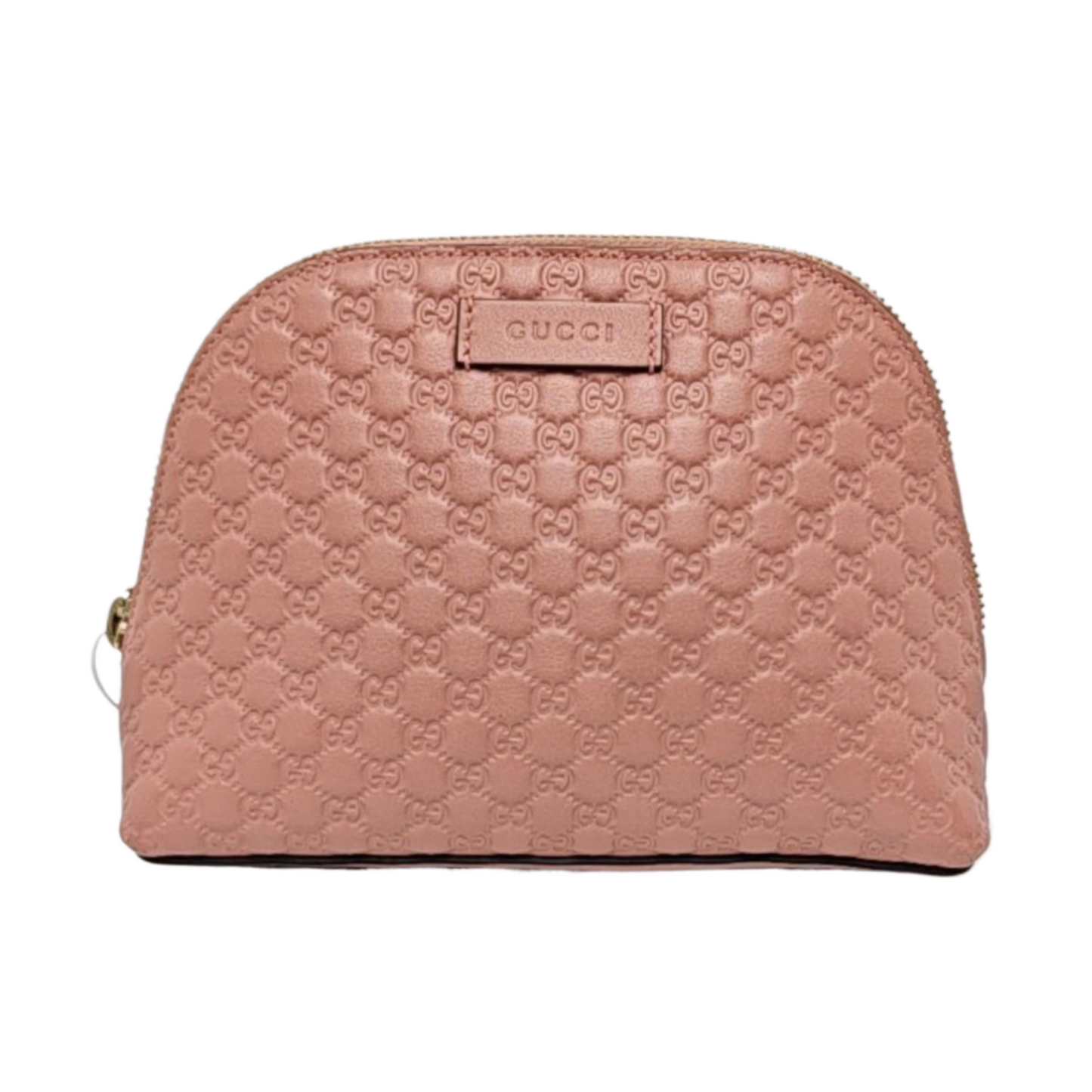 GUCCI Pink Calfskin Monogrammed Handbag Golden hardware-(SKU)-956988903