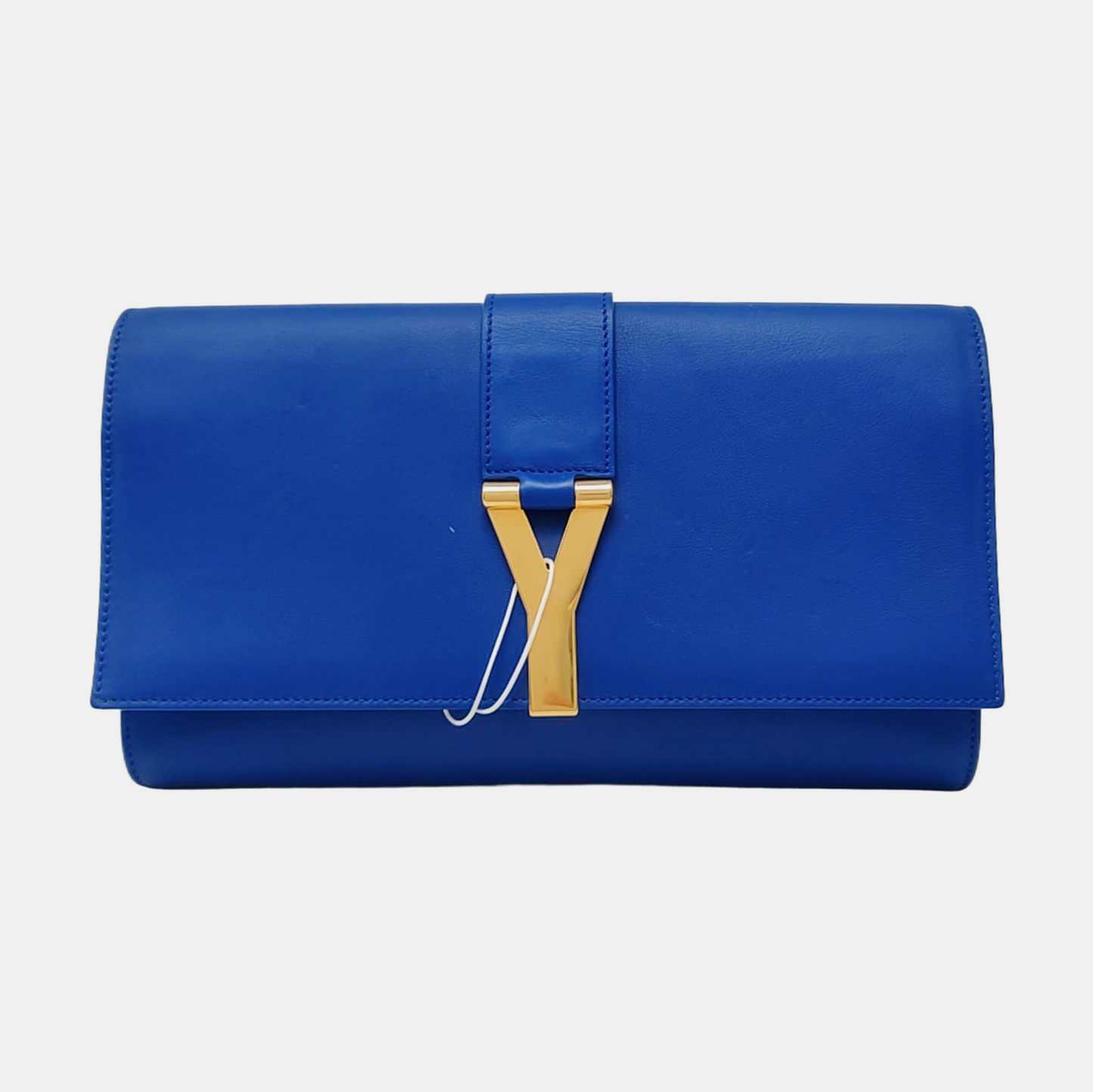 YSL CHYC Y LIGNE Blue Leather Handbag Golden hardware-(SKU)-956925392