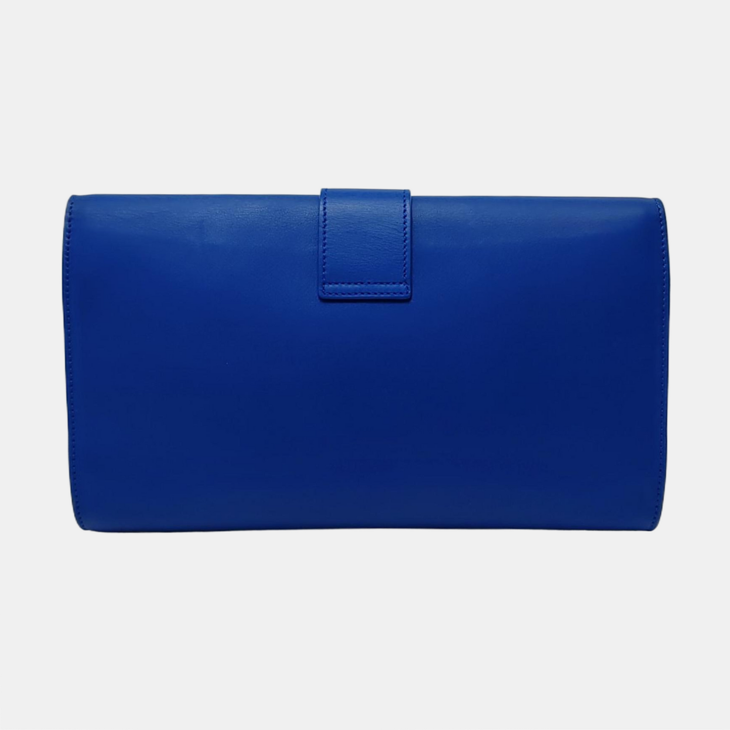 YSL CHYC Y LIGNE Blue Leather Handbag Golden hardware-(SKU)-956925392