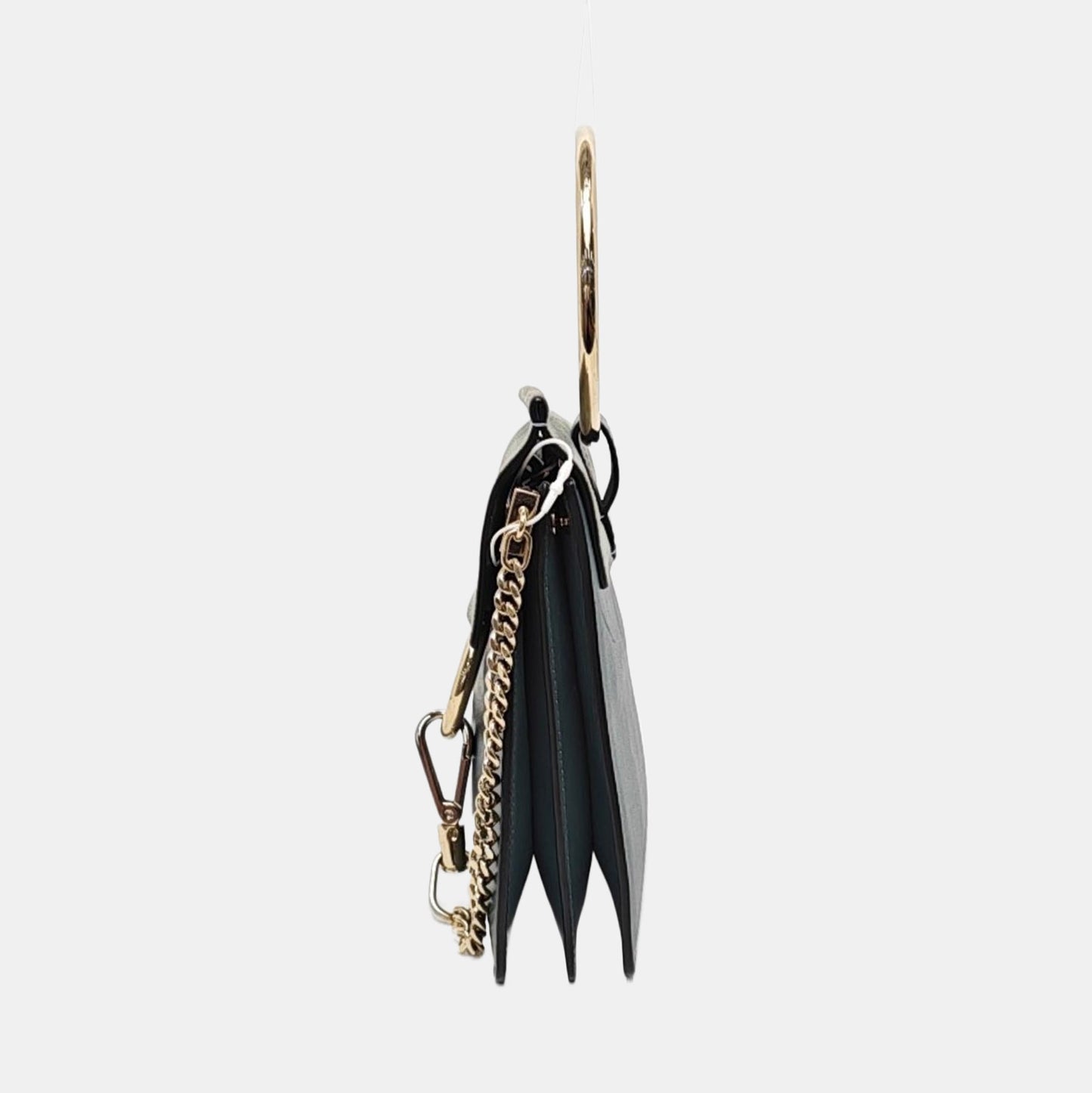 Chloé Faye Small size Blue Cow Leather Crossbody Shoulder Bag with Shoulder Strap Golden Silver Hardware Removable shoulder strap-(SKU)-957568075