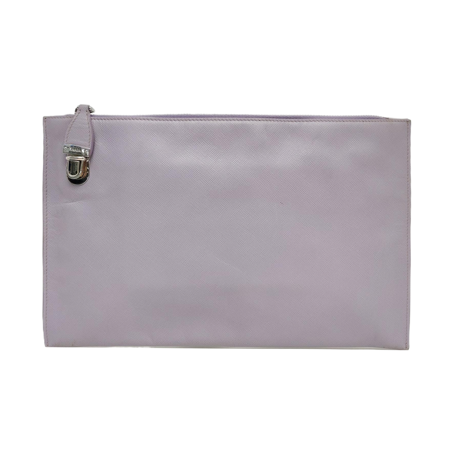PRADA Light Purple Cowhide Handbag Silver Hardware-(SKU)-957970047