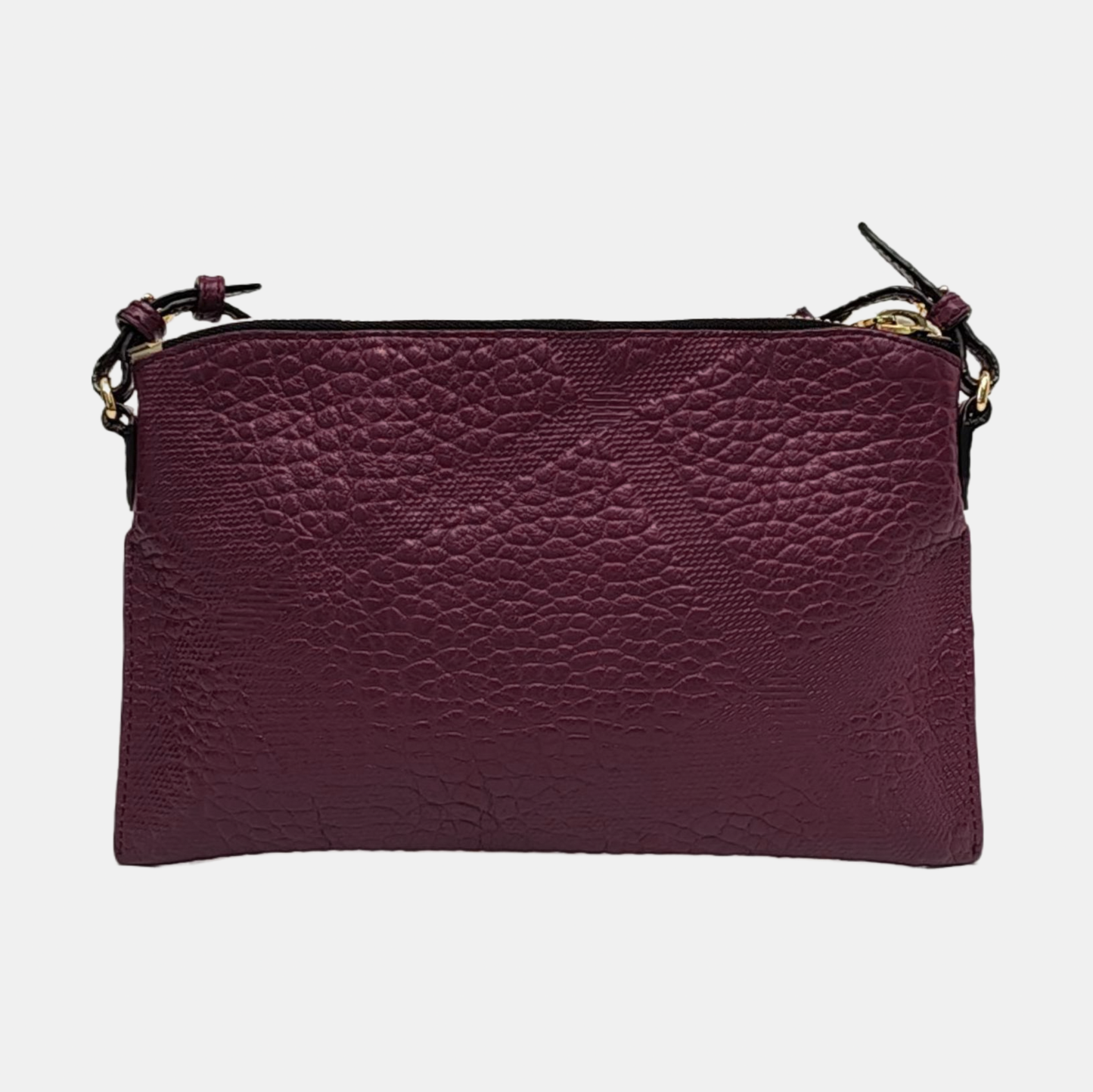 BURBERRY Mildenhall Purple Leather Shoulder and Crossbody Bag Golden hardware Removable shoulder strap-(SKU)-958378180