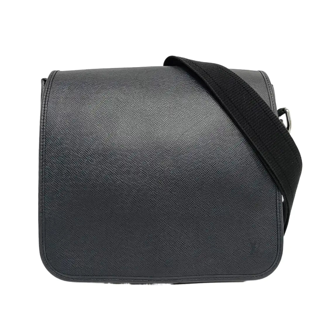 LOUIS VUITTON ANDREI Black Cowhide Single Shoulder Bag Crossbody Bag Silver Hardware-(SKU)-958721089