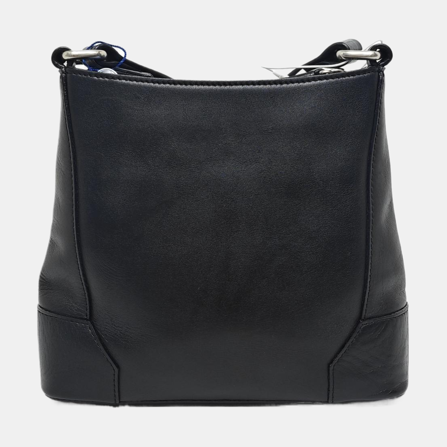 BURBERRY Black Leather Crossbody Bag Single Shoulder Bag Silver Hardware-(SKU)-959425193