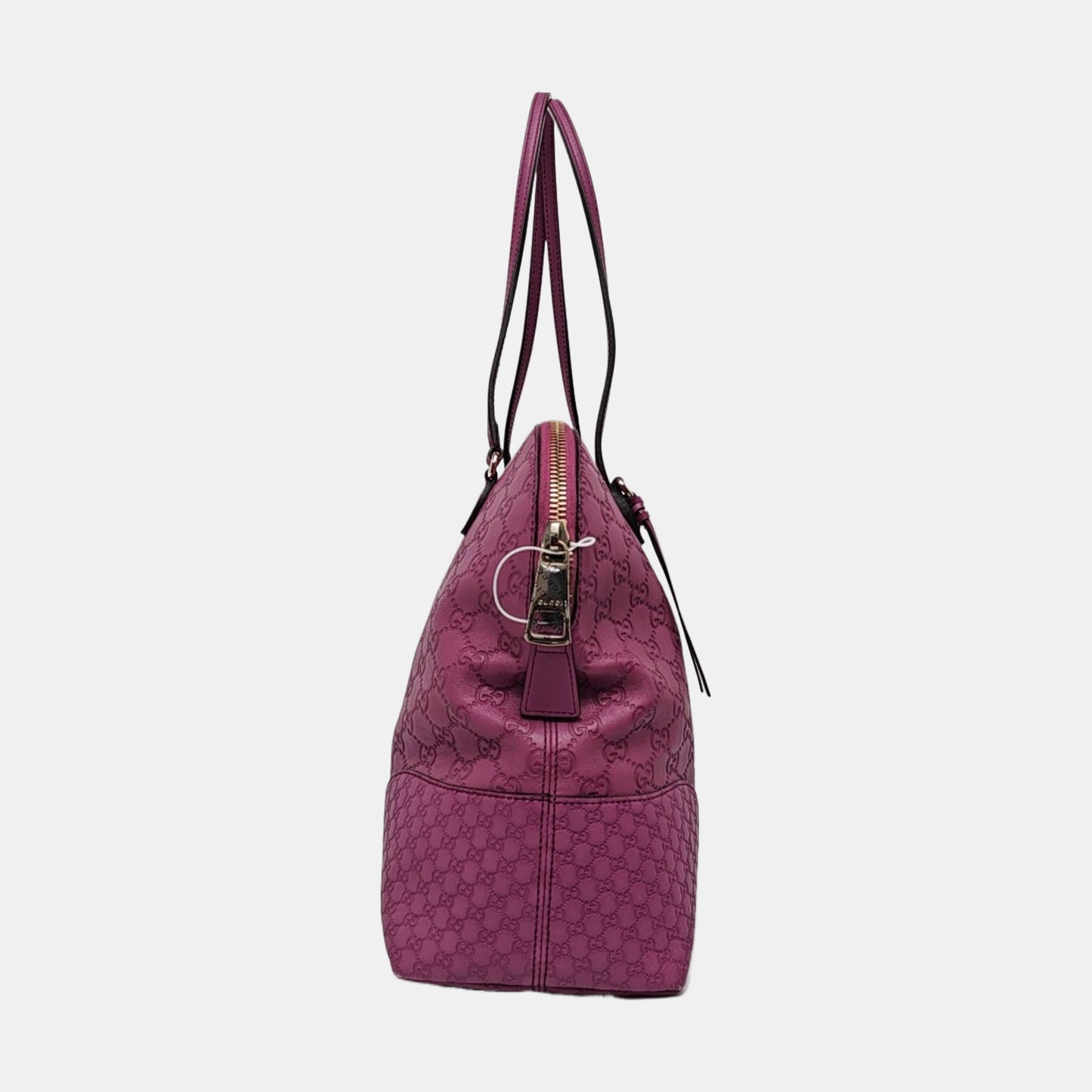 GUCCI Bree Purple leather old flower embossed single shoulder bag Golden hardware-(SKU)-959516501