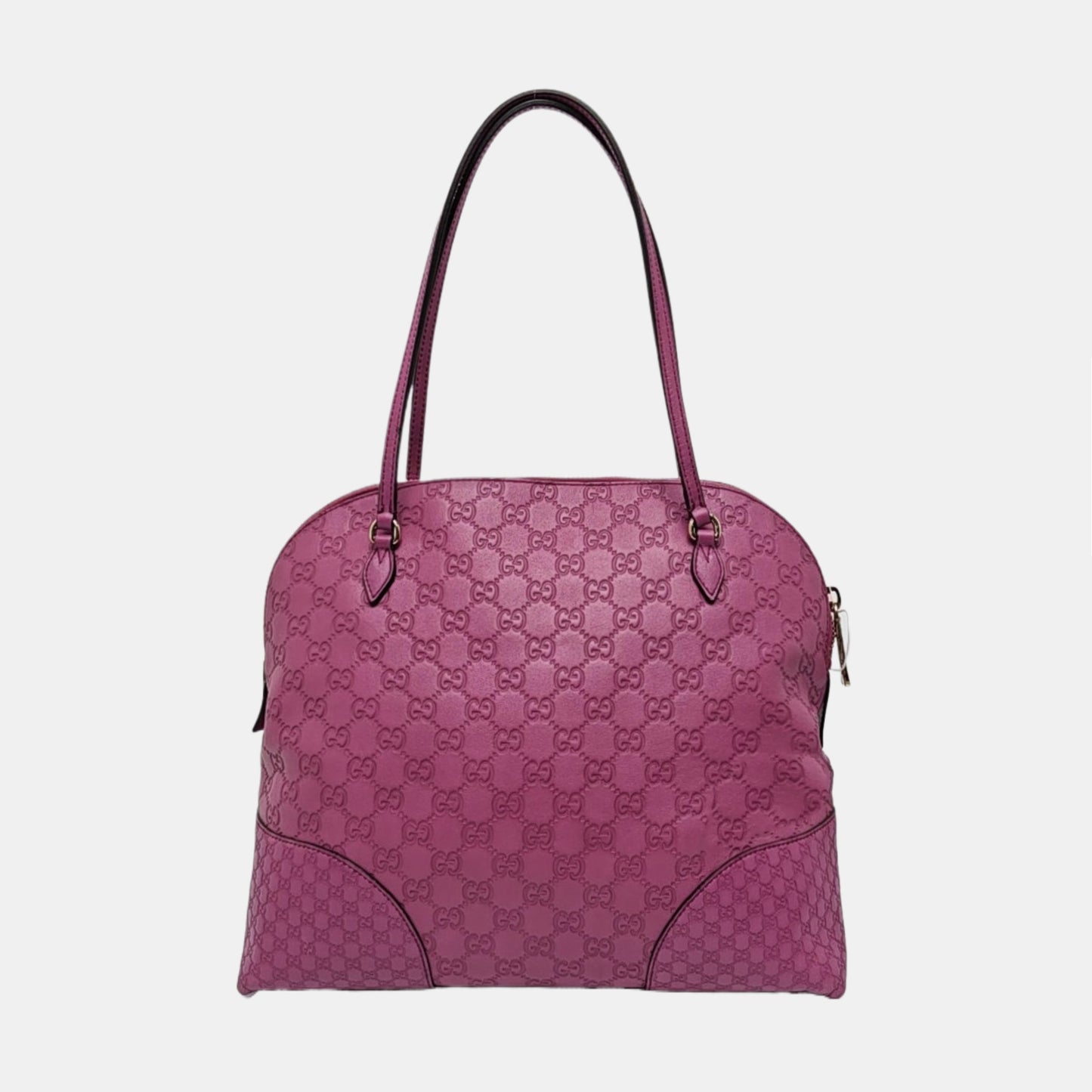 GUCCI Bree Purple leather old flower embossed single shoulder bag Golden hardware-(SKU)-959516501