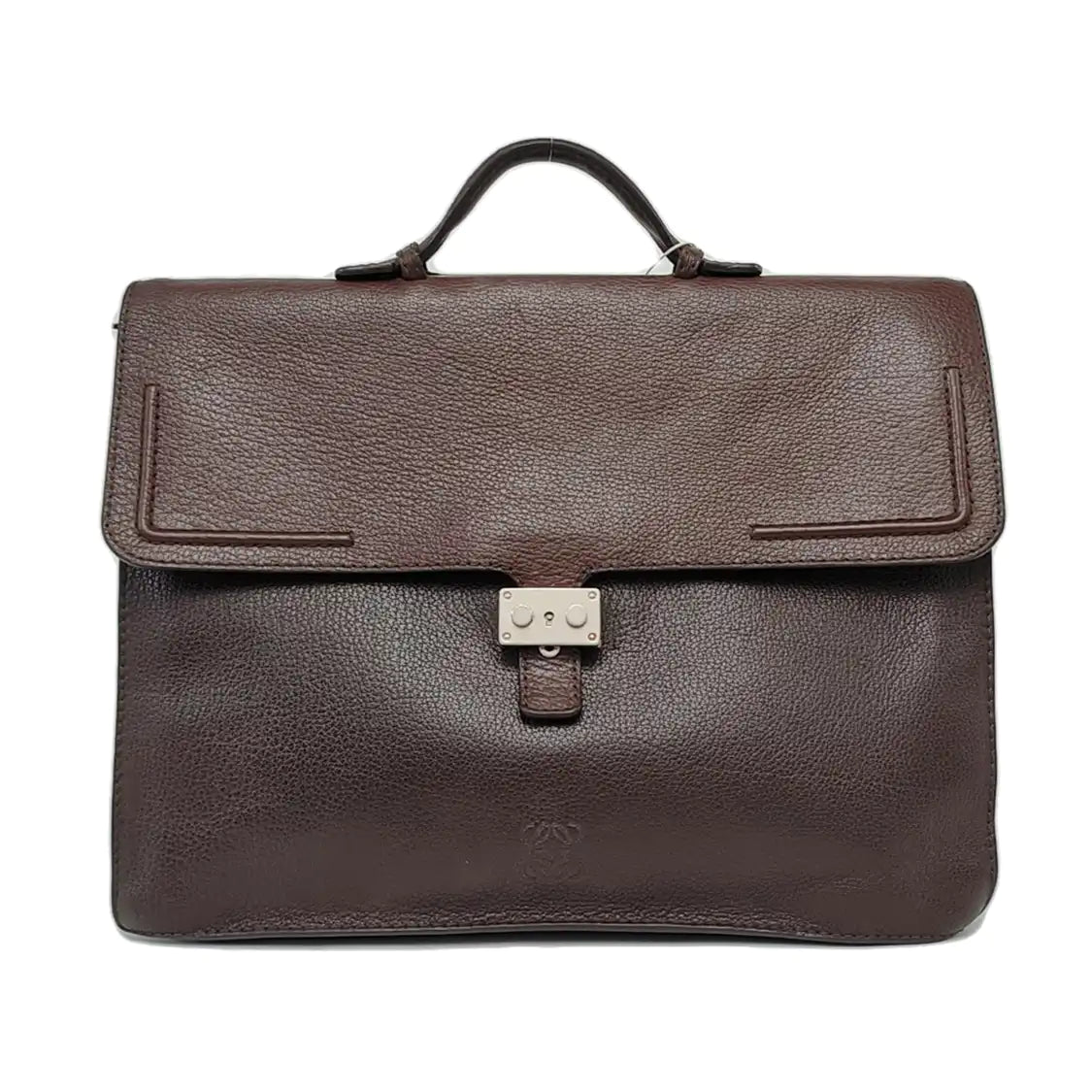 LOEWE Dark Brown Cowhide Handbag Single Shoulder Bag Crossbody Golden hardware-(SKU)-960024016