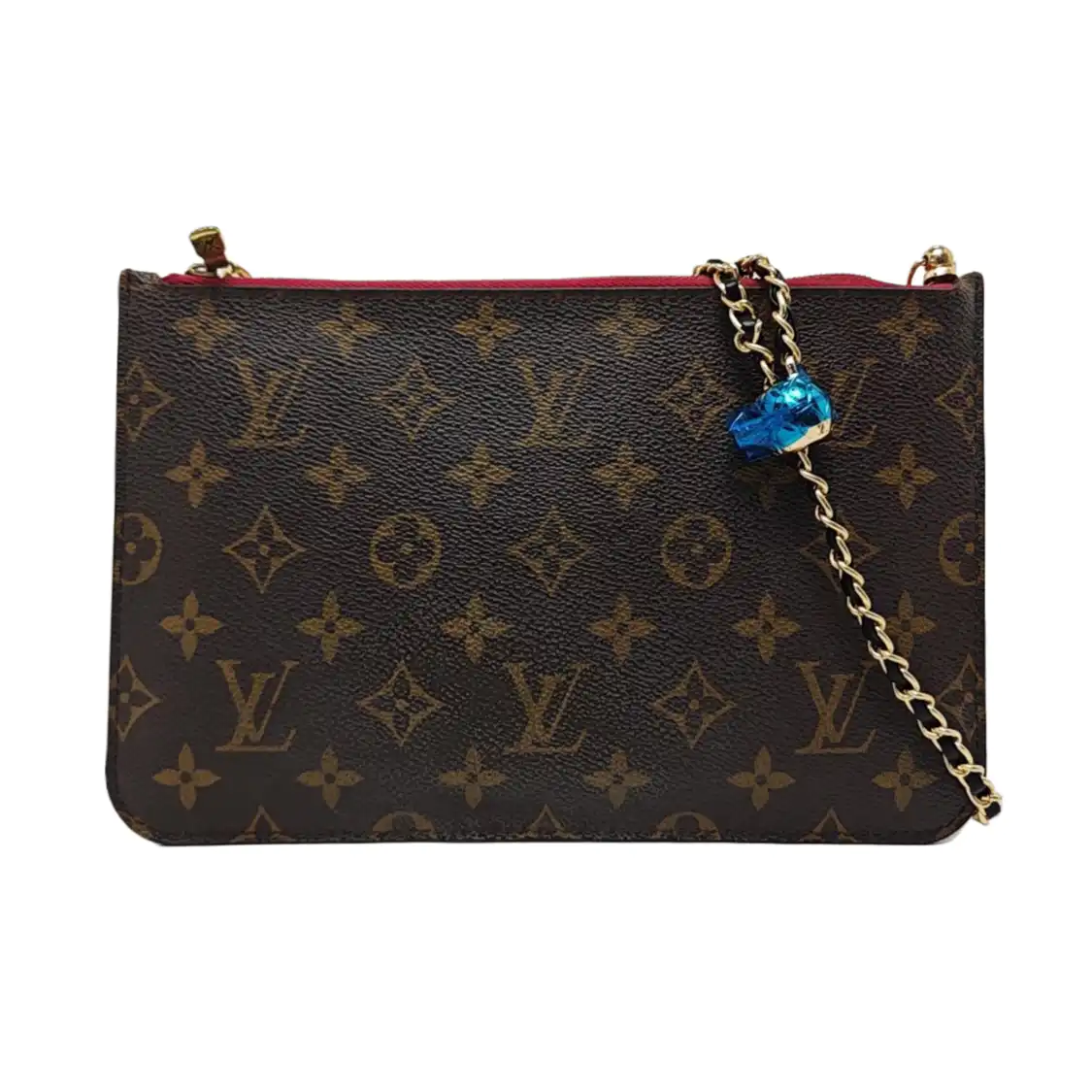 LOUIS VUITTON NEVERFULL Dark Brown Coated Canvas Monogrammed Shopping Bag Handbag Golden hardware-(SKU)-959999786