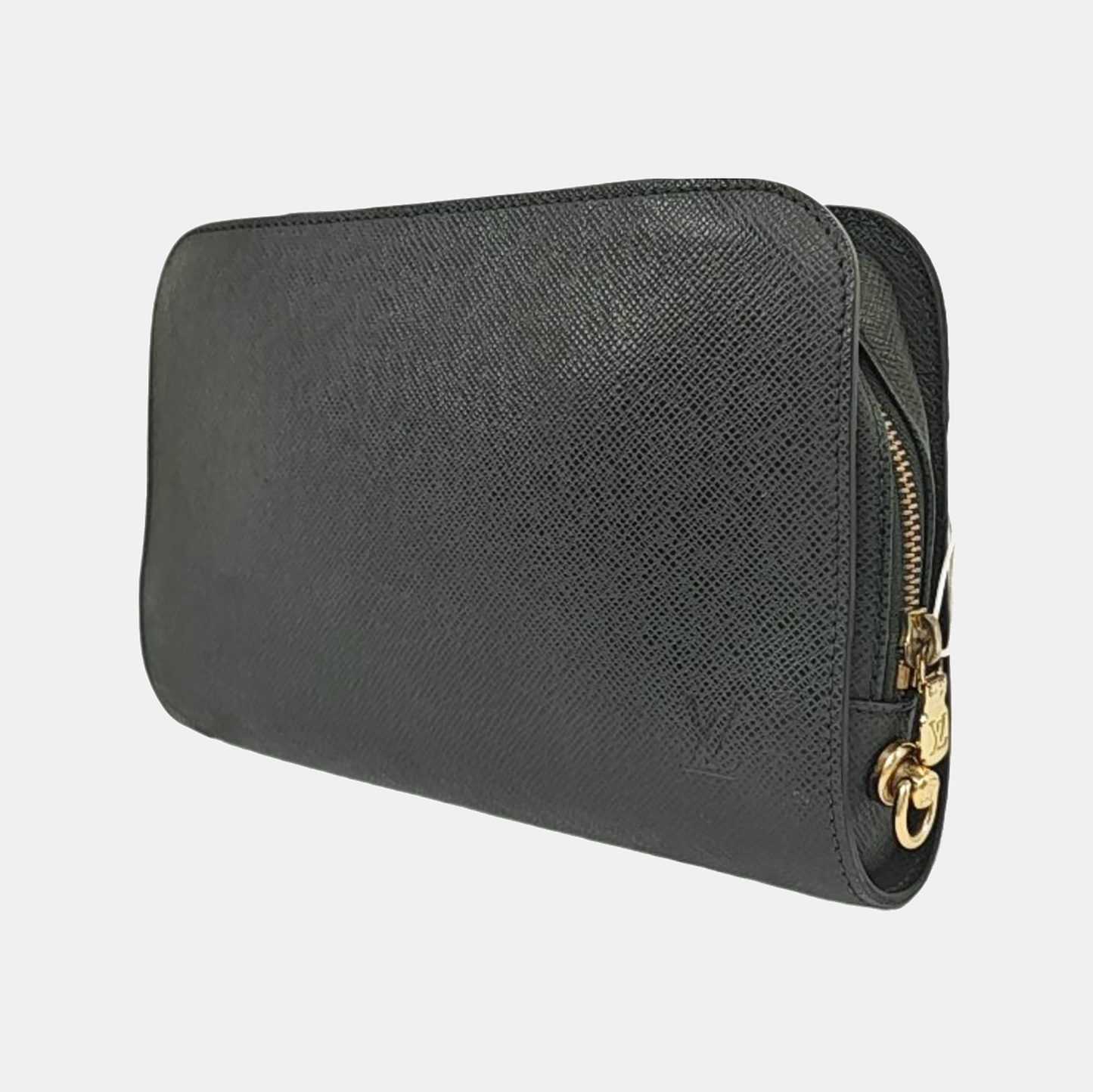 LOUIS VUITTON BAIKAL Dark Green Cow Leather Handbag Tote Golden hardware-(SKU)-960205734