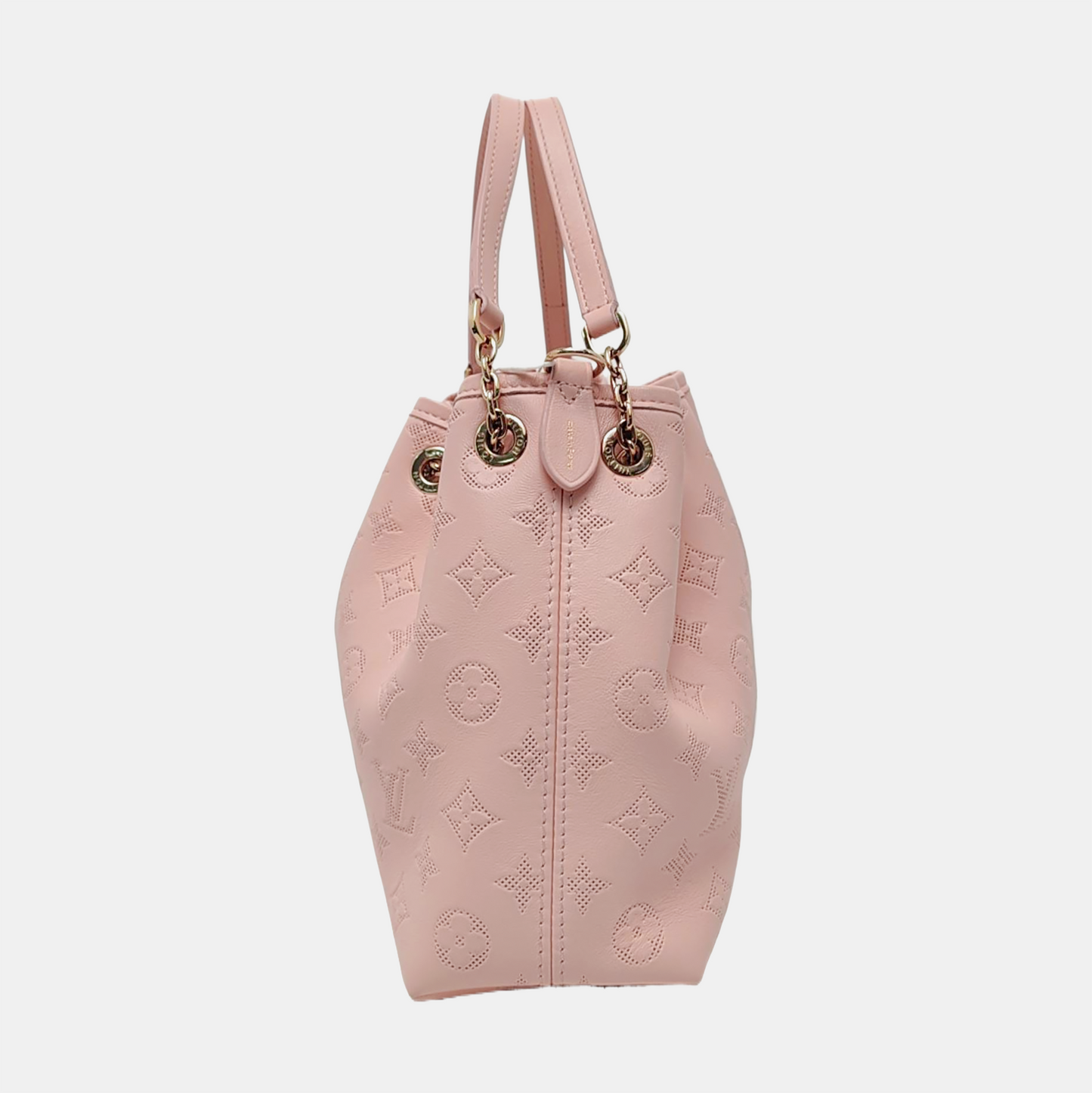 LOUIS VUITTON BUNDLE pink leather Monogram embossed crossbody bag handbag shoulder bag gold hardware removable shoulder strap complete accessories-(SKU)-962918842