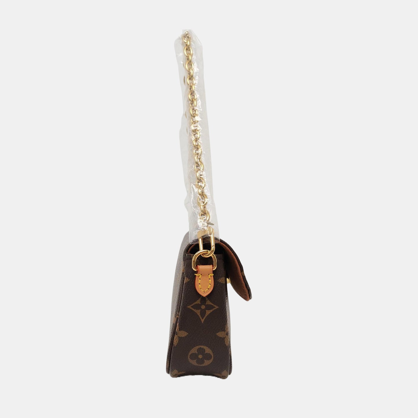 LOUIS VUITTON IVY Brown Coated Canvas Monogram Shoulder Bag Tote Bag Crossbody Bag Gold Hardware 2 Removable Straps-(SKU)-961336162