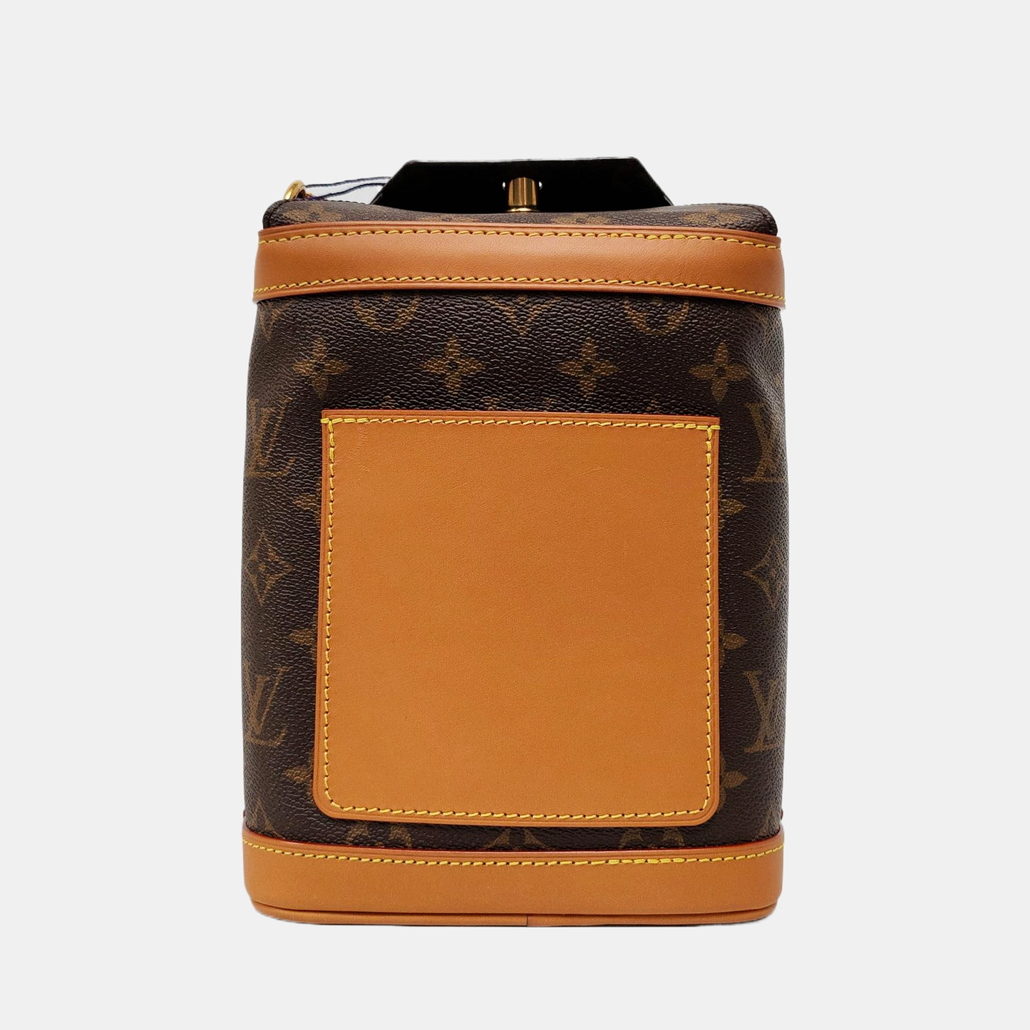 LOUIS VUITTON MILK BOX Brown Coated Canvas Monogram Shoulder Bag with Removable Strap-(SKU)-965414413