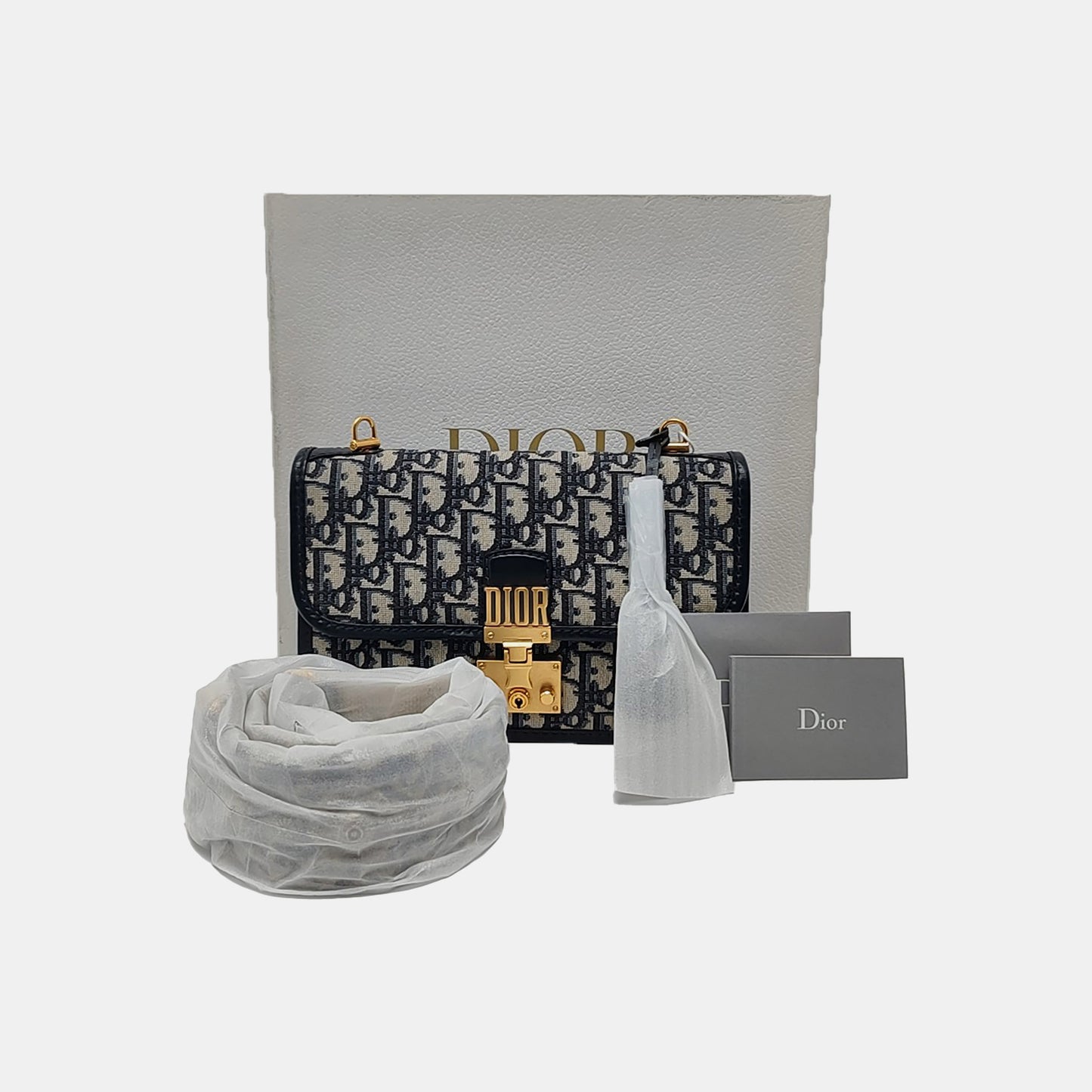 DIOR Dioraddict Beige Canvas Monogram Embossed Shoulder Bag Tote Crossbody Bag Gold Ruthenium Hardware Removable Strap-(SKU)-967071539
