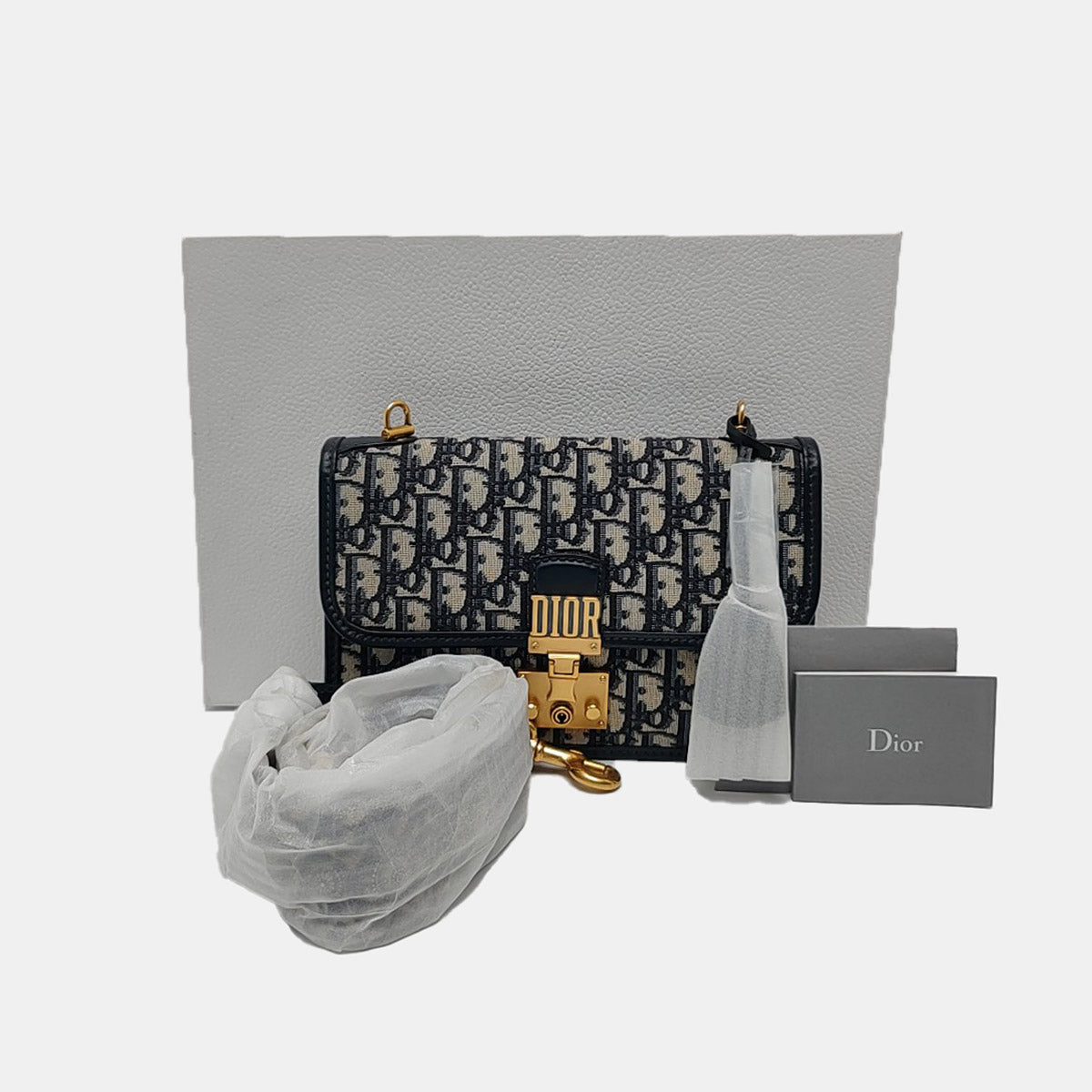 DIOR Dioraddict Beige Canvas Monogram Embossed Shoulder Bag Tote Crossbody Bag Gold Ruthenium Hardware Removable Strap-(SKU)-967071539