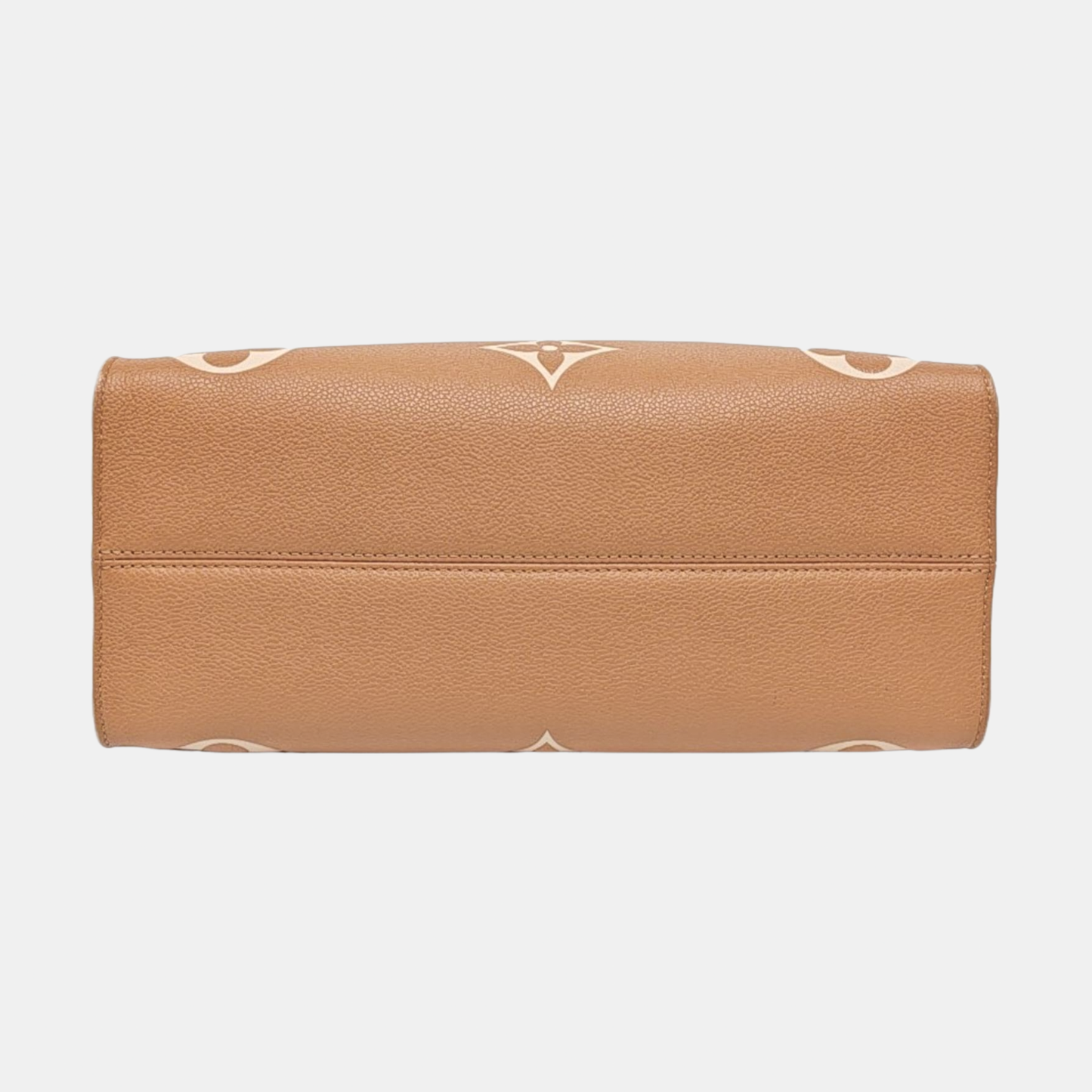 LOUIS VUITTON ONTHEGO Medium Yellow Leather Monogram Embossed Jungle Bag Single Shoulder Bag Golden Hardware-(SKU)-967363562
