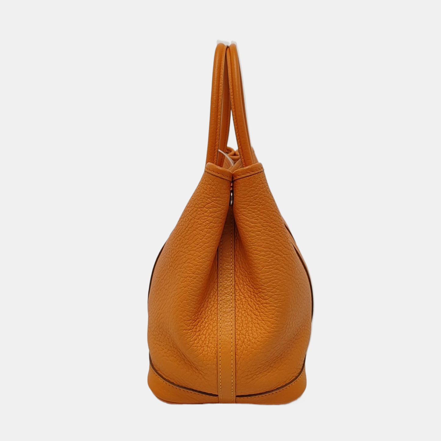 HERMÈS Garden Party 30 Mustard Yellow Negonda Calf Leather Tote Handbag Silver Hardware 🅁 Stamp-(SKU)-967595039