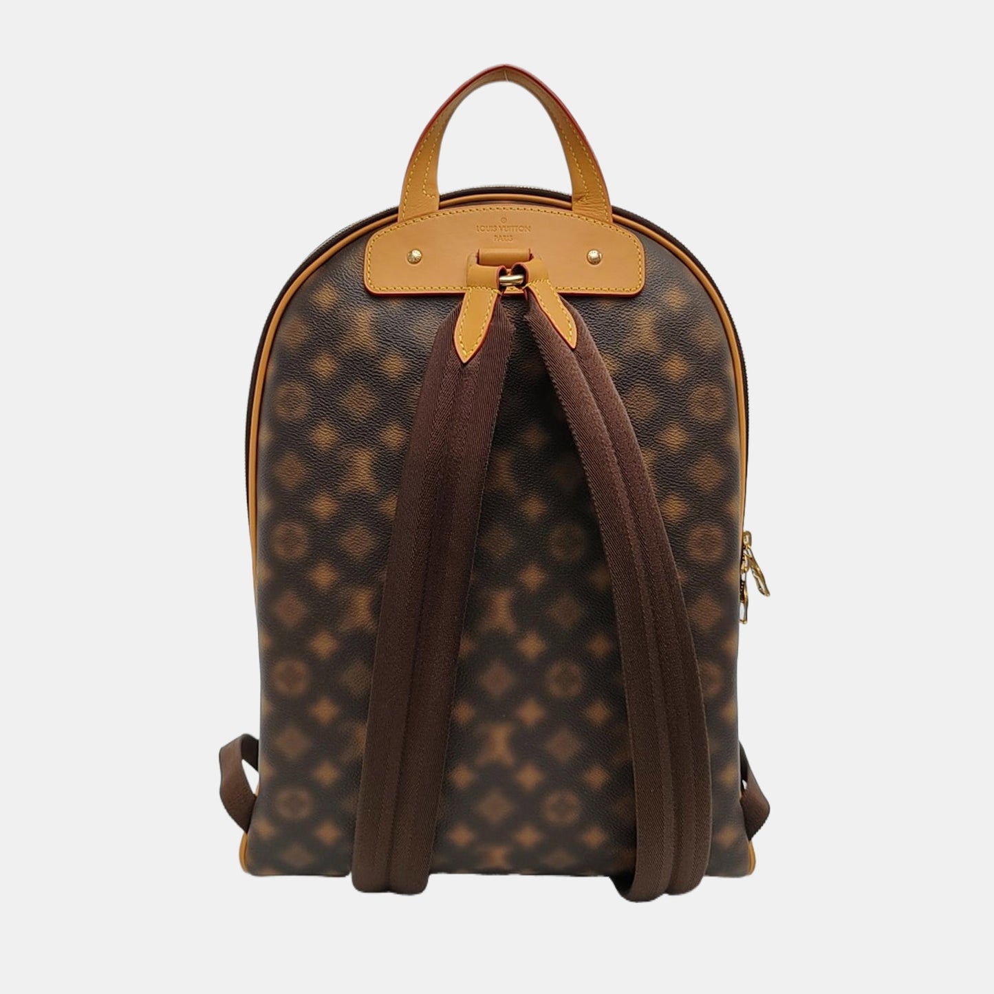 LOUIS VUITTON EXCURSION Brown Coated Canvas Monogram Backpack with Gold Hardware-(SKU)-968153919