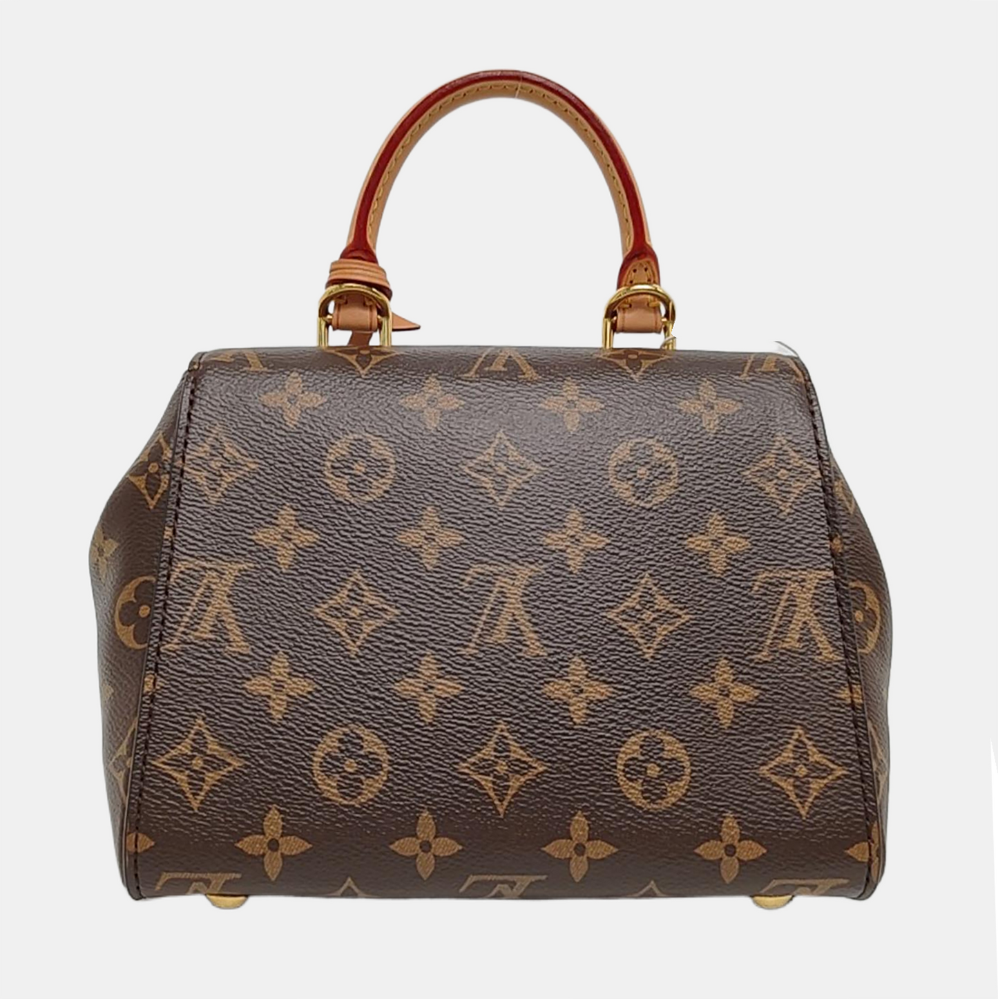 LOUIS VUITTON CLUNY Small Brown Monogram Canvas Shoulder Bag with Shoulder Strap, Gold Hardware, Detachable Strap-(SKU)-967532132