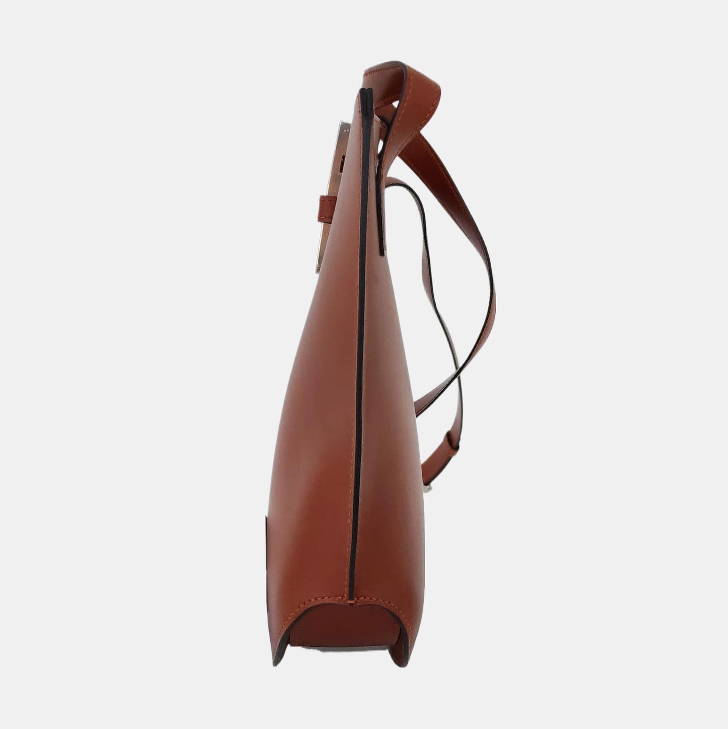 HERMÈS Baton De Craie Bronze BOX Leather Single Shoulder Bag Crossbody Bag Silver Hardware X-(SKU)-967228707