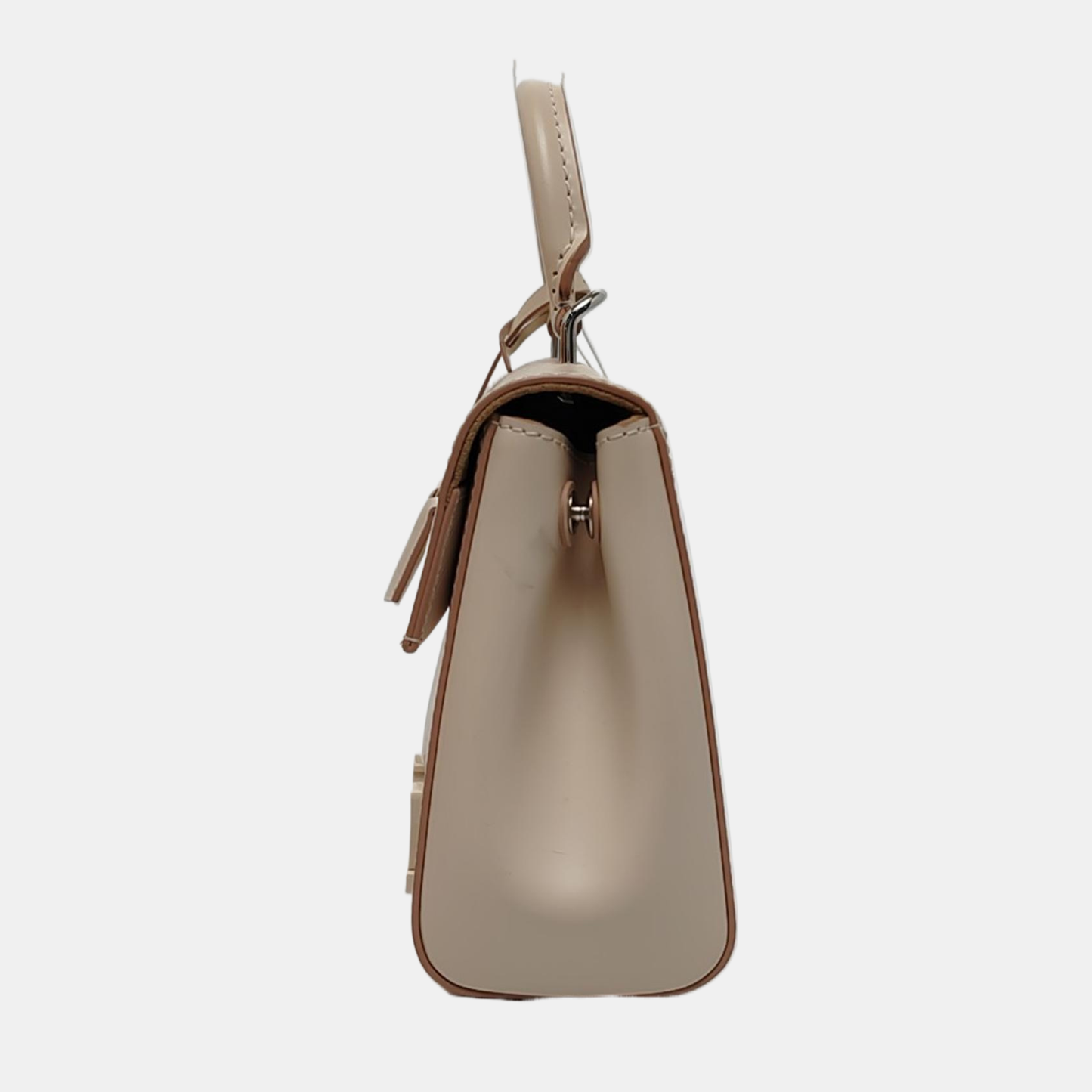 LOUIS VUITTON CLUNY Mini Size Beige EPI Calfskin Water Ripple Pattern Shoulder Bag Tote Bag Crossbody Bag Silver Hardware Removable Strap Included Accessories Complete-(SKU)-969178861
