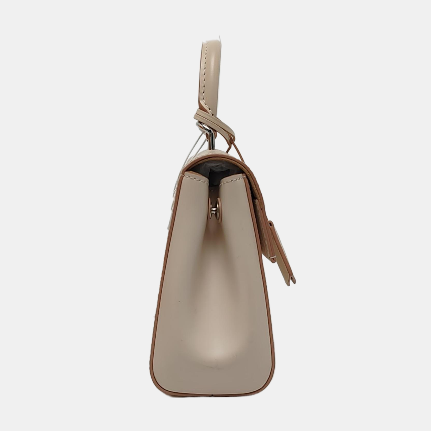 LOUIS VUITTON CLUNY Mini Size Beige EPI Calfskin Water Ripple Pattern Shoulder Bag Tote Bag Crossbody Bag Silver Hardware Removable Strap Included Accessories Complete-(SKU)-969178861