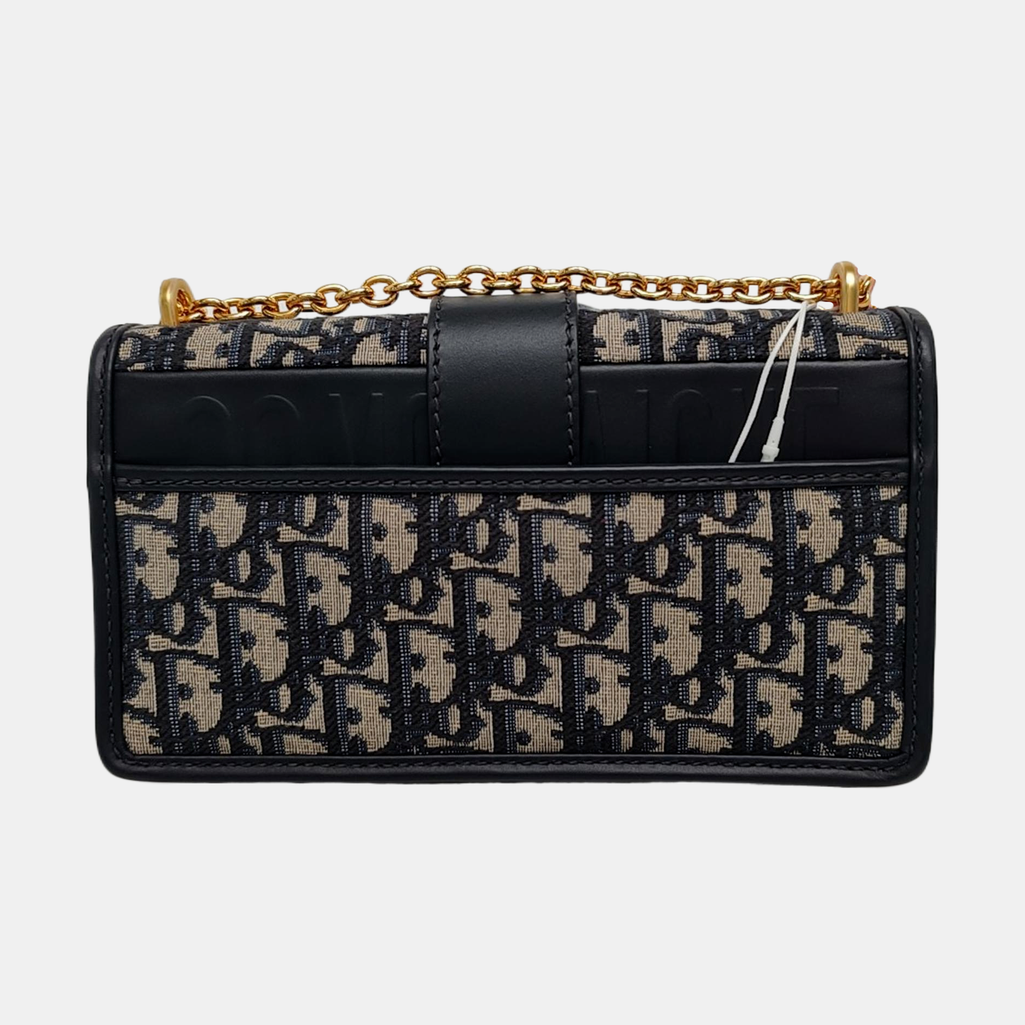 DIOR 30 Montaigne East-West blue canvas Monogram jacquard Montaigne bag shoulder bag crossbody bag removable shoulder strap-(SKU)-969790109