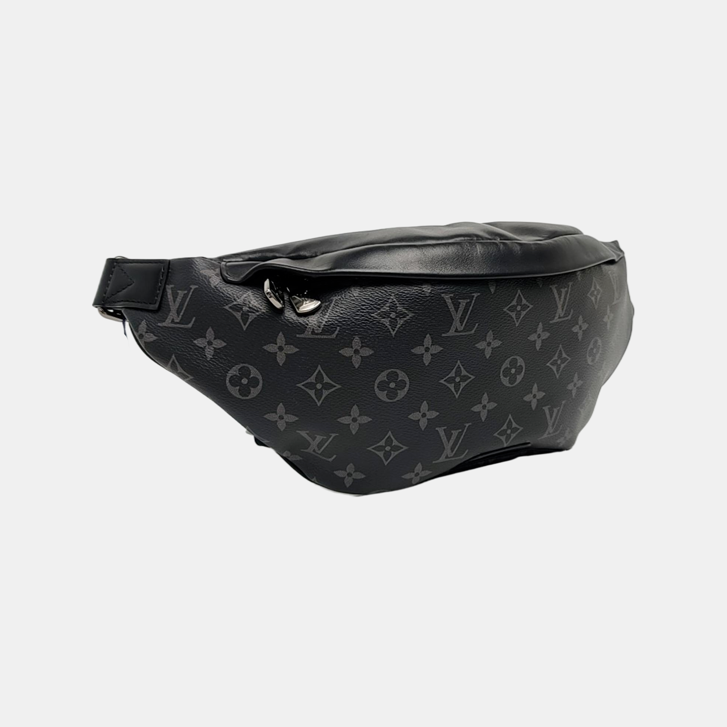LOUIS VUITTON DISCOVERY Gray Coated Canvas Monogram Fanny Pack Crossbody Bag Chest Bag/Belt Bag Silver Hardware-(SKU)-970471267