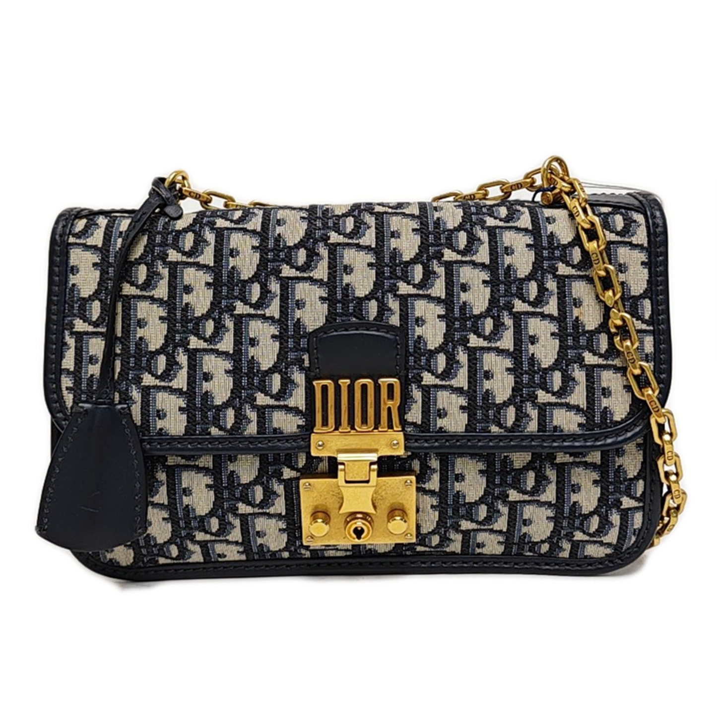 DIOR Dioraddict Beige Canvas Monogram Embossed Tote Shoulder Bag Handbag with Detachable Strap-(SKU)-971160290