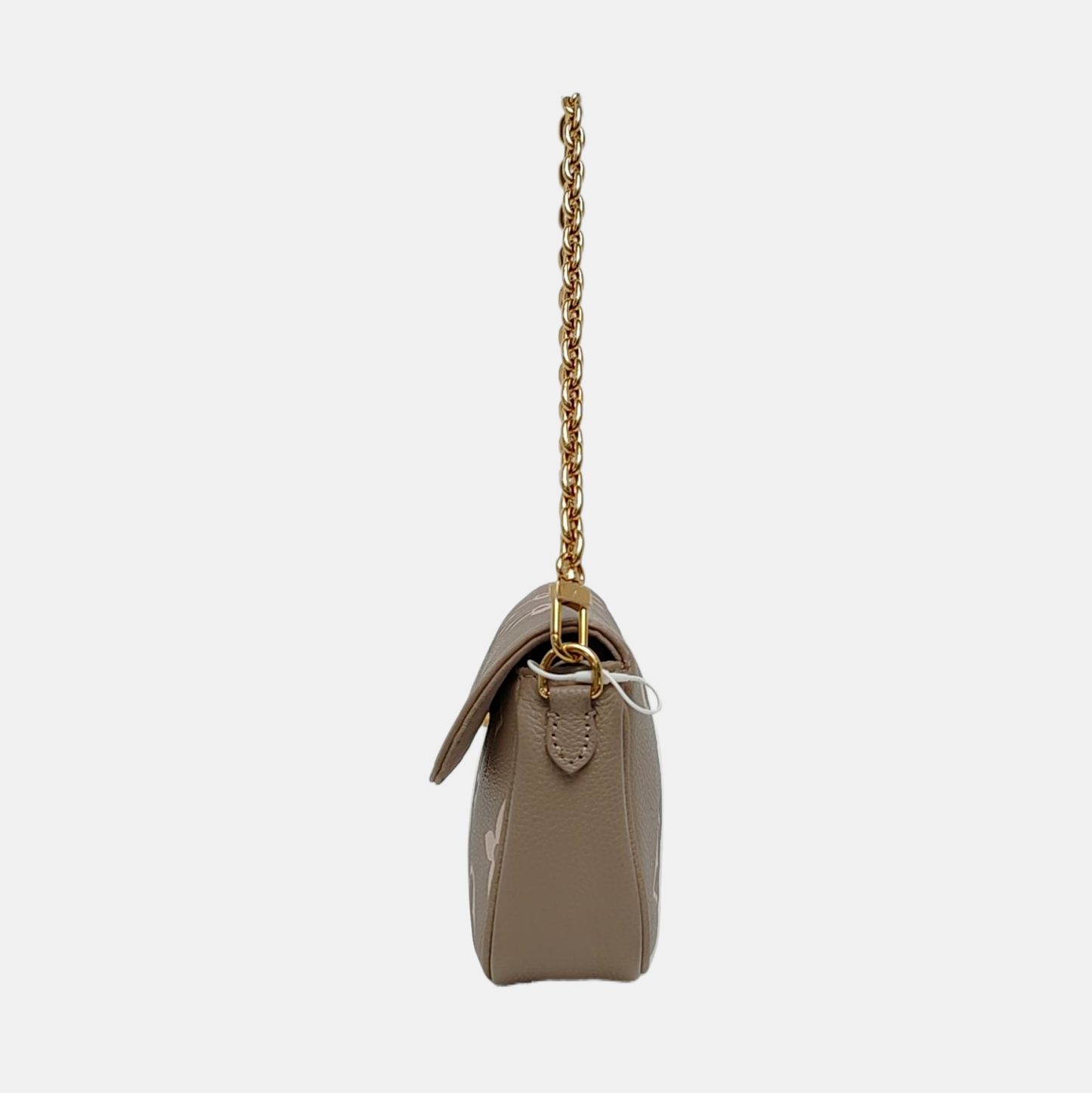 LOUIS VUITTON IVY Gray Calfskin Monogram Shoulder Bag Tote Crossbody Bag Gold Hardware 2 Removable Shoulder Straps-(SKU)-971268669