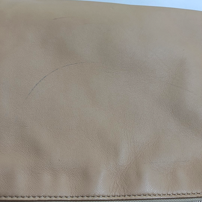 CELINE TRIO Light Pink Sheepskin Clutch Silver Hardware-(SKU)-947141136