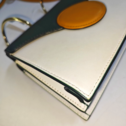 Danse Lente White Leather Single Shoulder Bag Crossbody Bag Golden hardware Removable shoulder strap-(SKU)-941106853