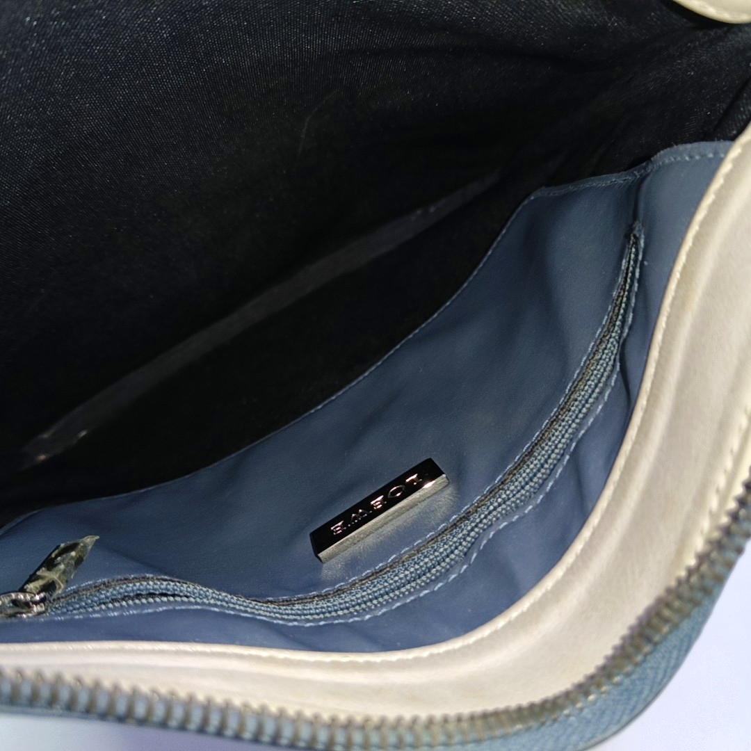 LOEWE Blue Cowhide Crossbody Bag Silver Hardware-(SKU)-950955098
