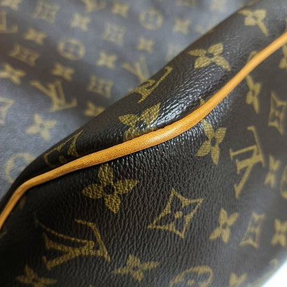 LOUIS VUITTON DELIGHTFUL Brown Coated Canvas Monogram Tote Bag Single Shoulder Bag Golden Hardware-(SKU)-971271312