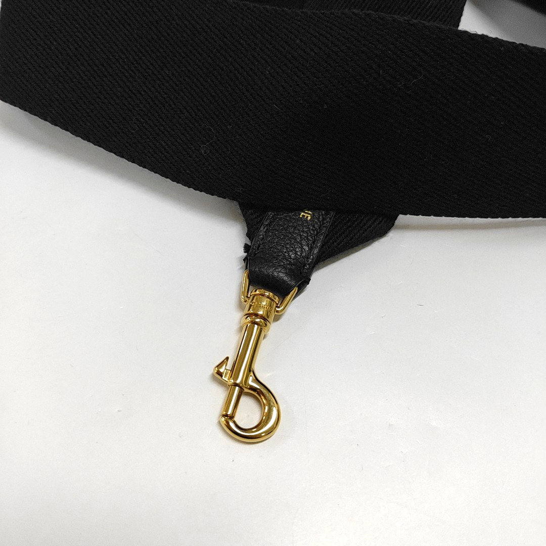 CELINE 16 Teen Black Calfskin Shoulder Bag with Gold Hardware and Detachable Strap-(SKU)-959806698