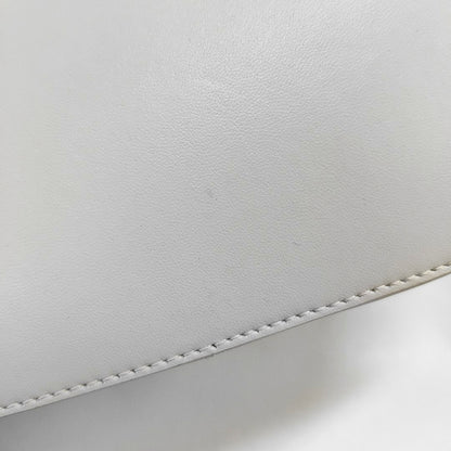 DIOR Jolie White Calfskin Matelassé Shoulder Bag Crossbody Bag Handbag Golden Black Hardware Removable Strap Complete Accessories-(SKU)-969151784