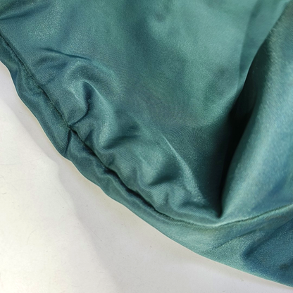 PRADA Tote bag Teal Nylon Logo Single Shoulder Bag, Handbag Golden hardware-(SKU)-952291642
