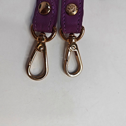 MCM NUOVO Purple Leather Crossbody Handbag Single Shoulder Bag Golden hardware Removable shoulder strap-(SKU)-951703920