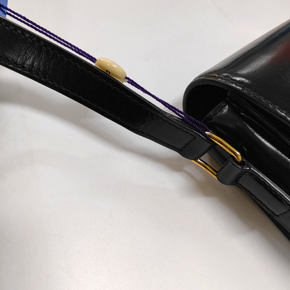 CELINE TRIOMPHE Small Black Cowhide Single Shoulder Bag Golden Hardware-(SKU)-960476690