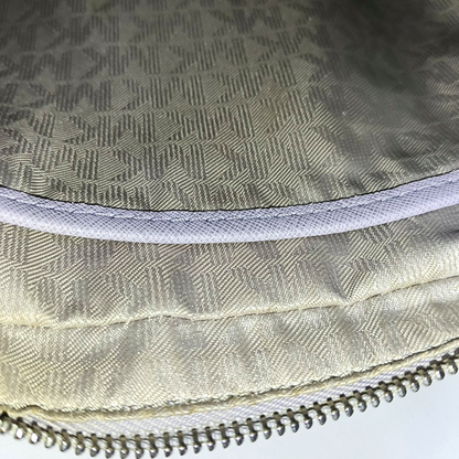 MICHAEL KORS Camera Bag Medium size Light Purple Leather Embossed Single Shoulder Crossbody Bag Silver Hardware-(SKU)-942697906