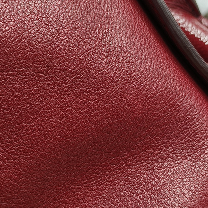 BURBERRY Dinton Red Cowhide Single Shoulder Bag Handbag Crossbody Bag Golden hardware Removable shoulder strap-(SKU)-943696805